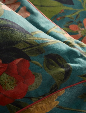 Floral cushion close up Floral cushion close up