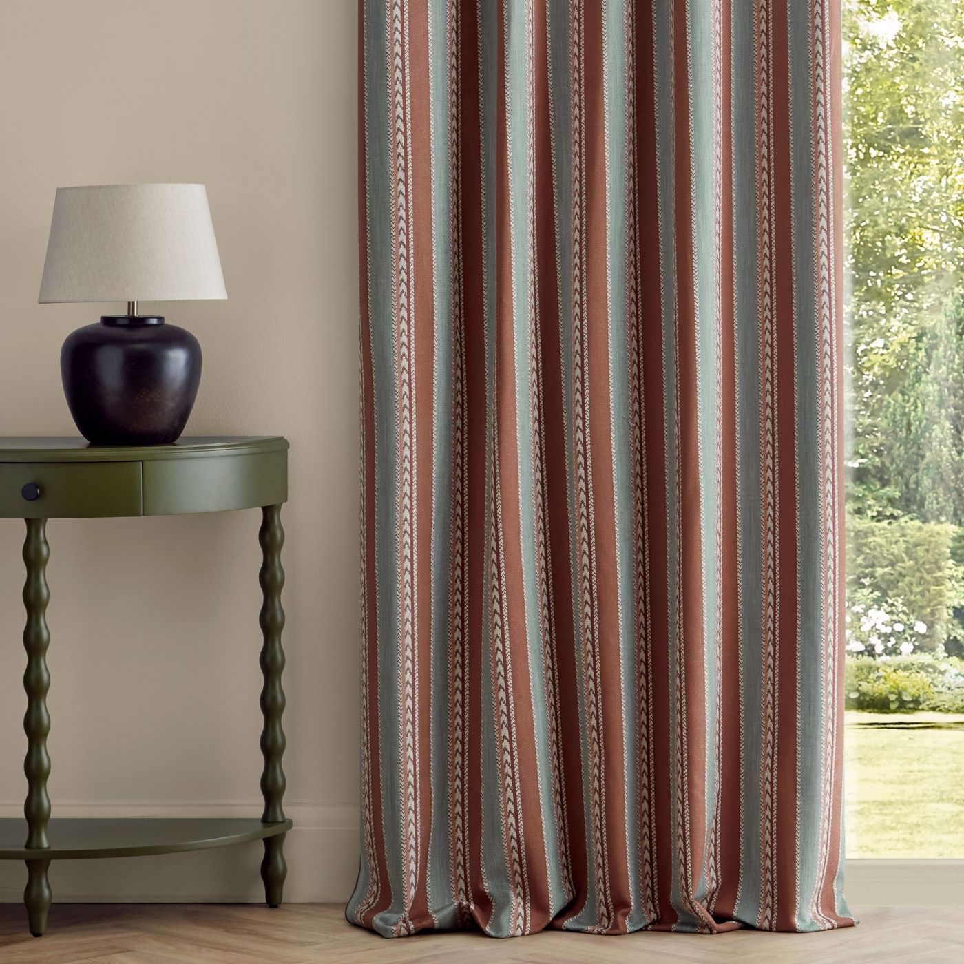 Belari Harissa/Aegean Blue Fabric by SAN