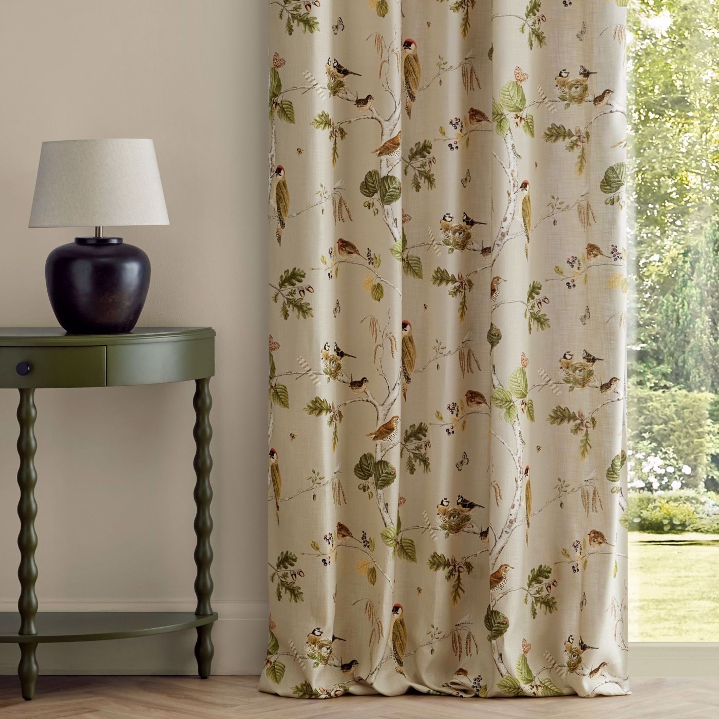 Woodland Chorus Birch/Multi Fabric by SAN