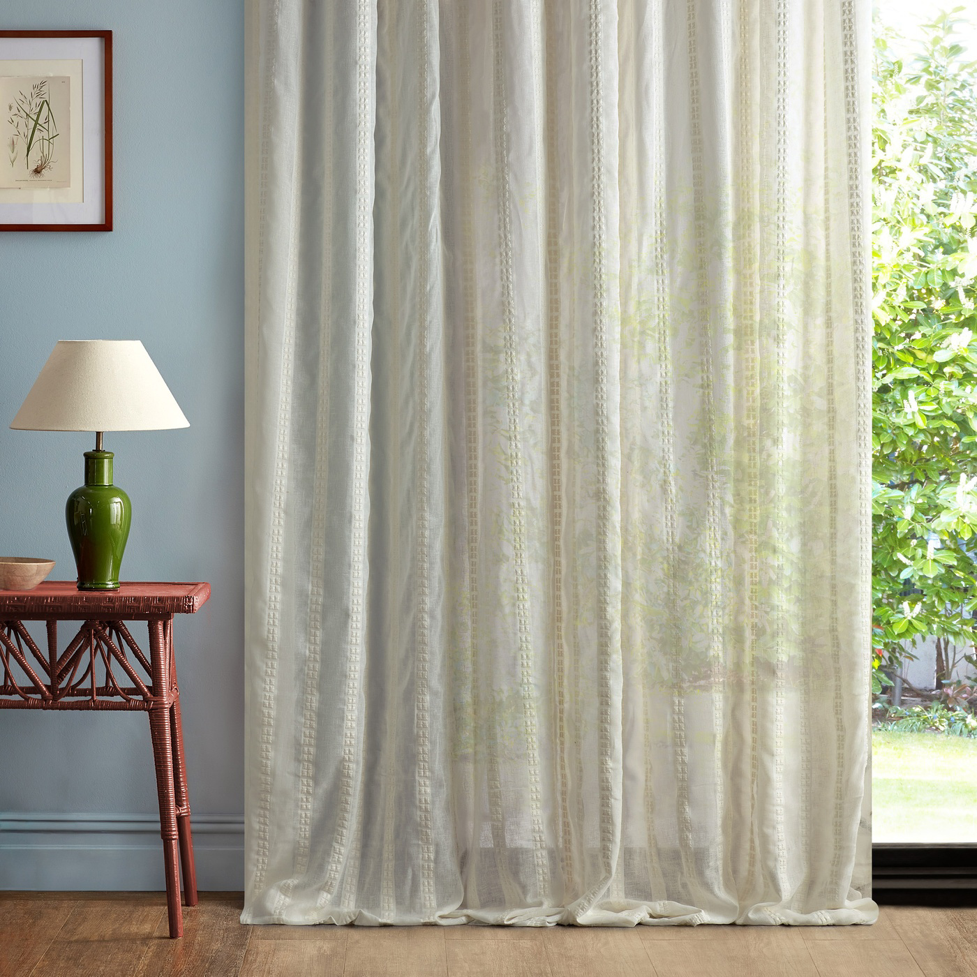 Rafferty Seaspray White Fabric by SAN