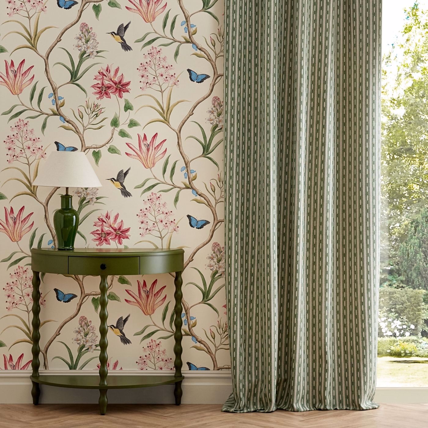 Clementine Chintz Wallpaper by SAN