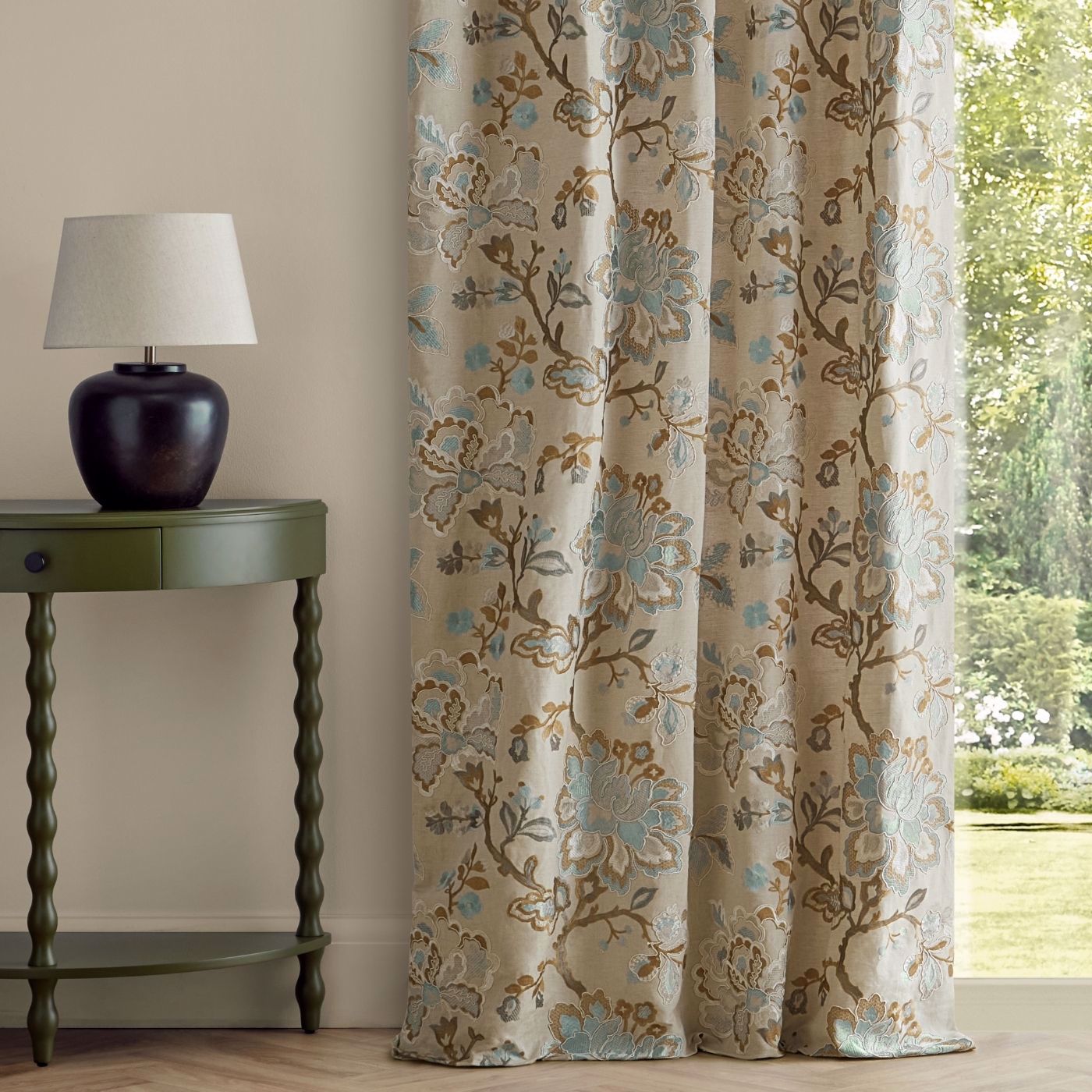 Angelique Wedgwood/Sable Fabric by SAN