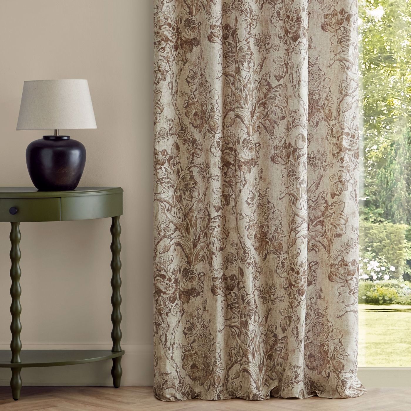 Fringed Tulip Toile Jute Fabric by SAN