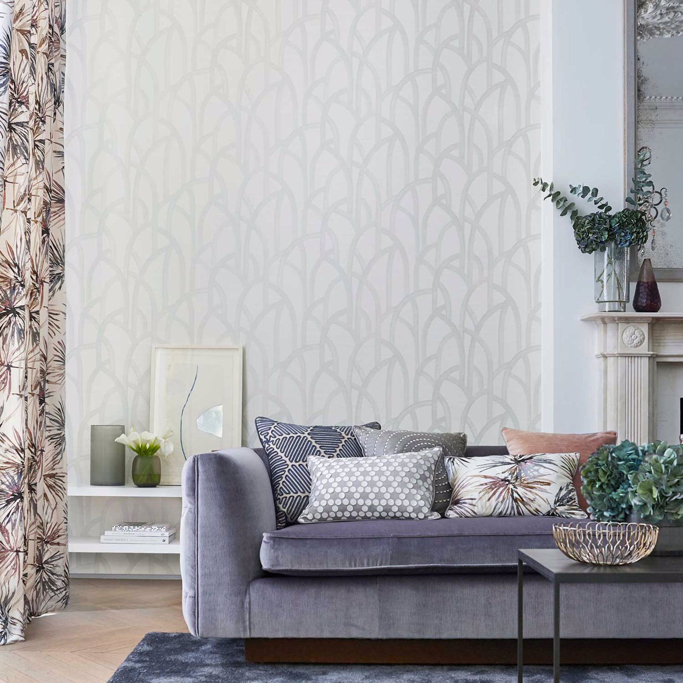 Momentum Velvets Taupe Fabric by HAR