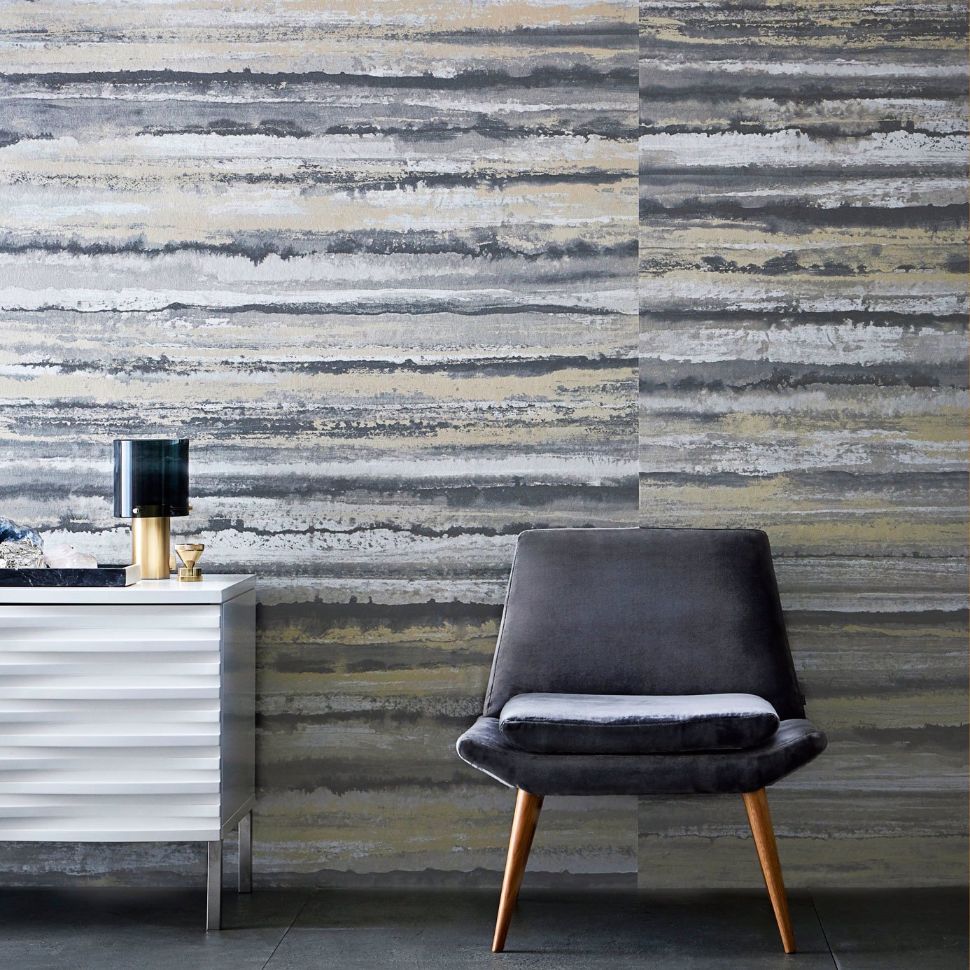 Anthology Therassia Travertine Wallpaper by HAR