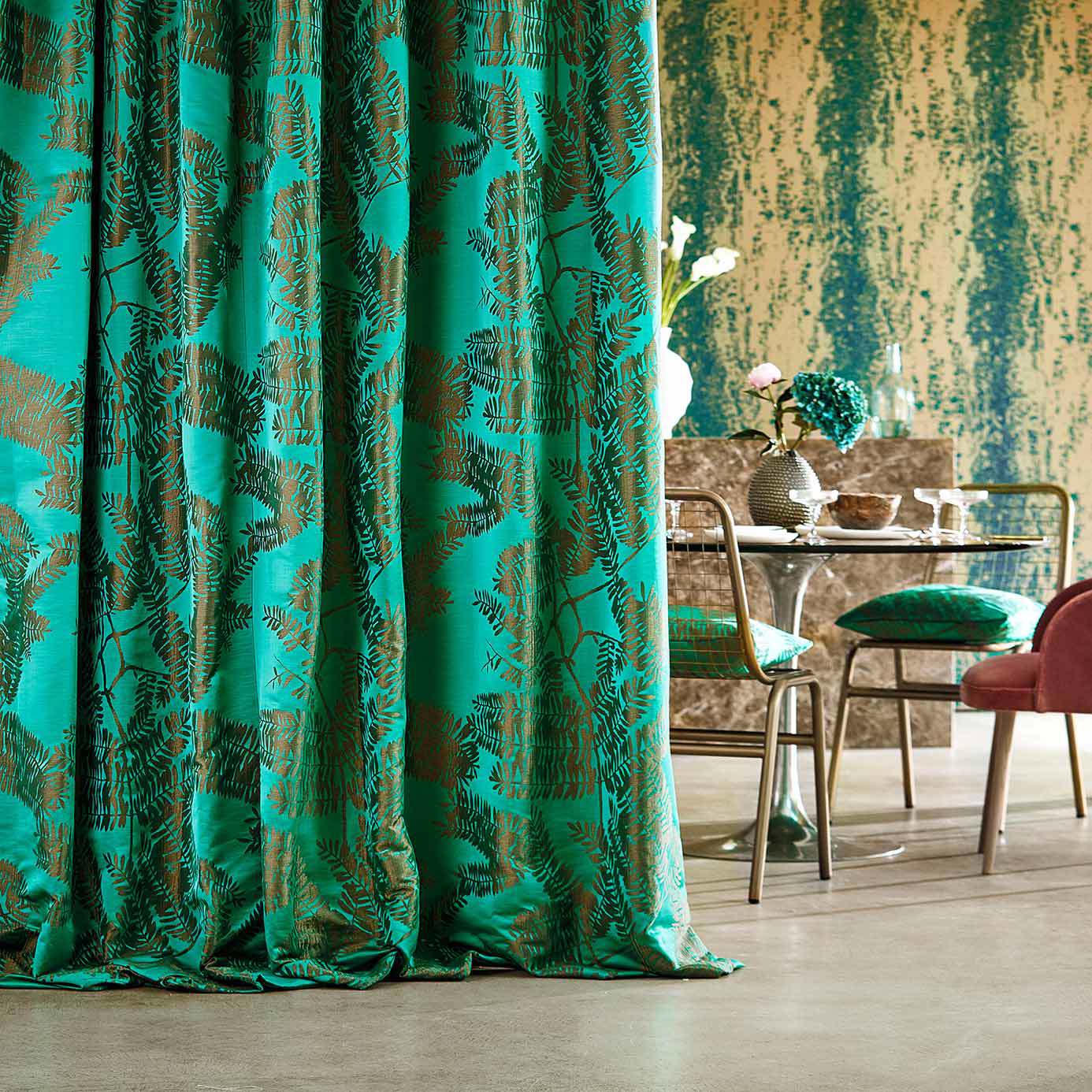 Extravagance Emerald Fabric by HAR