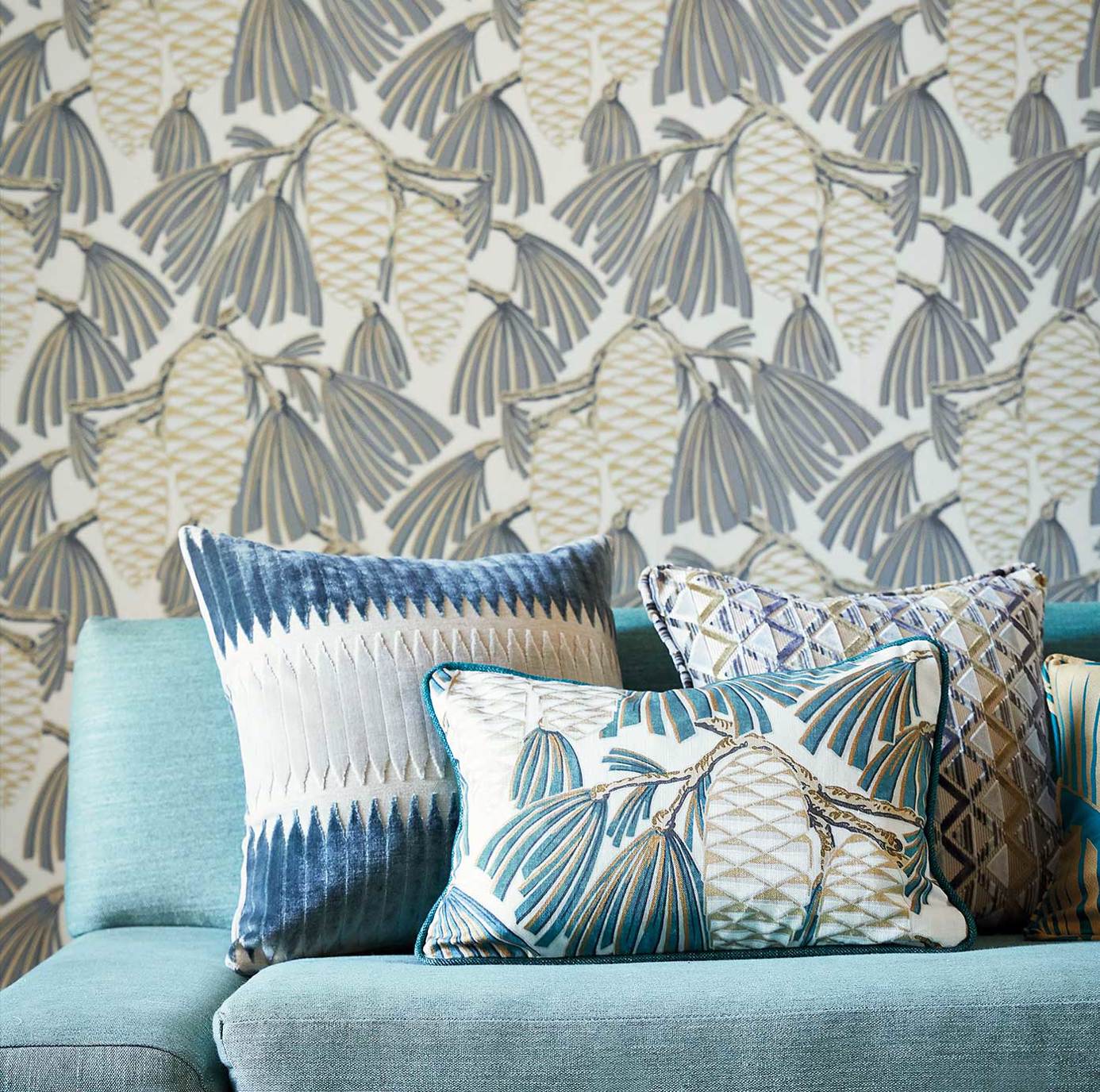 Foxley Platinum Fabric by HAR