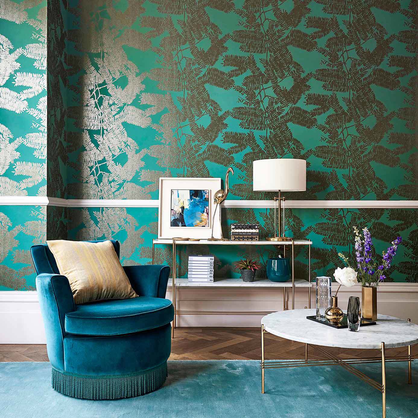 Extravagance Emerald Wallpaper by HAR