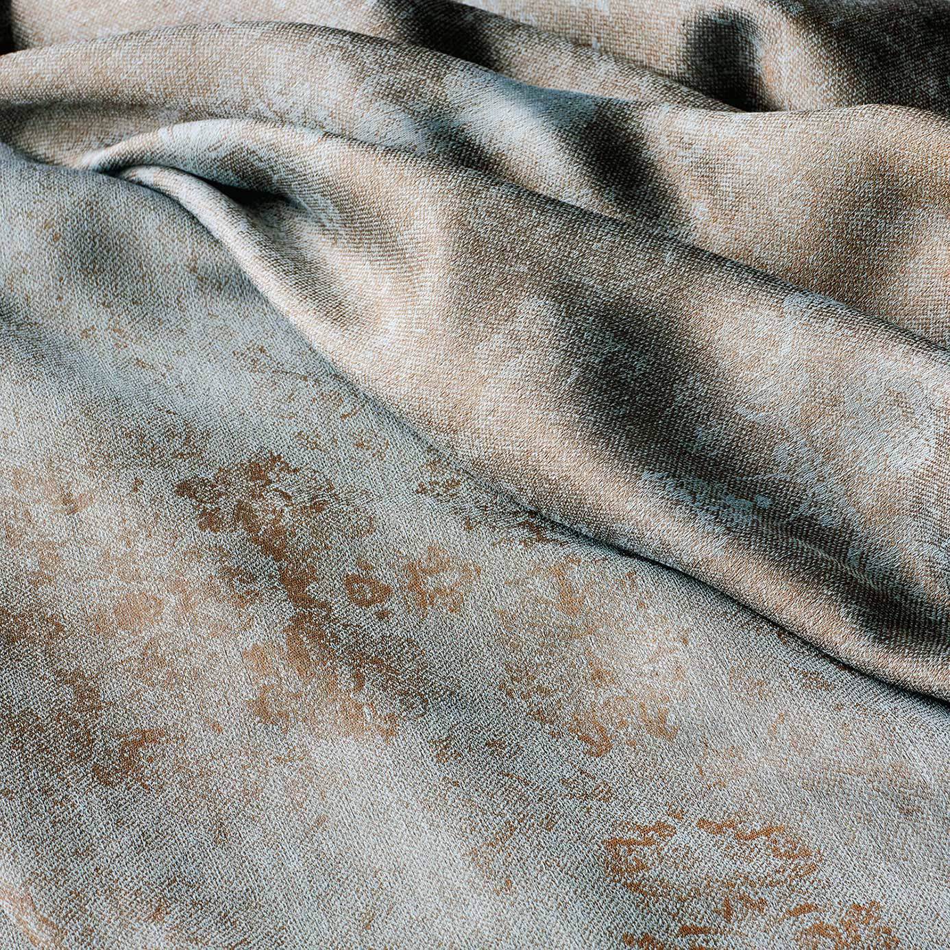 Caleus Blue Umber Fabric by ZOF