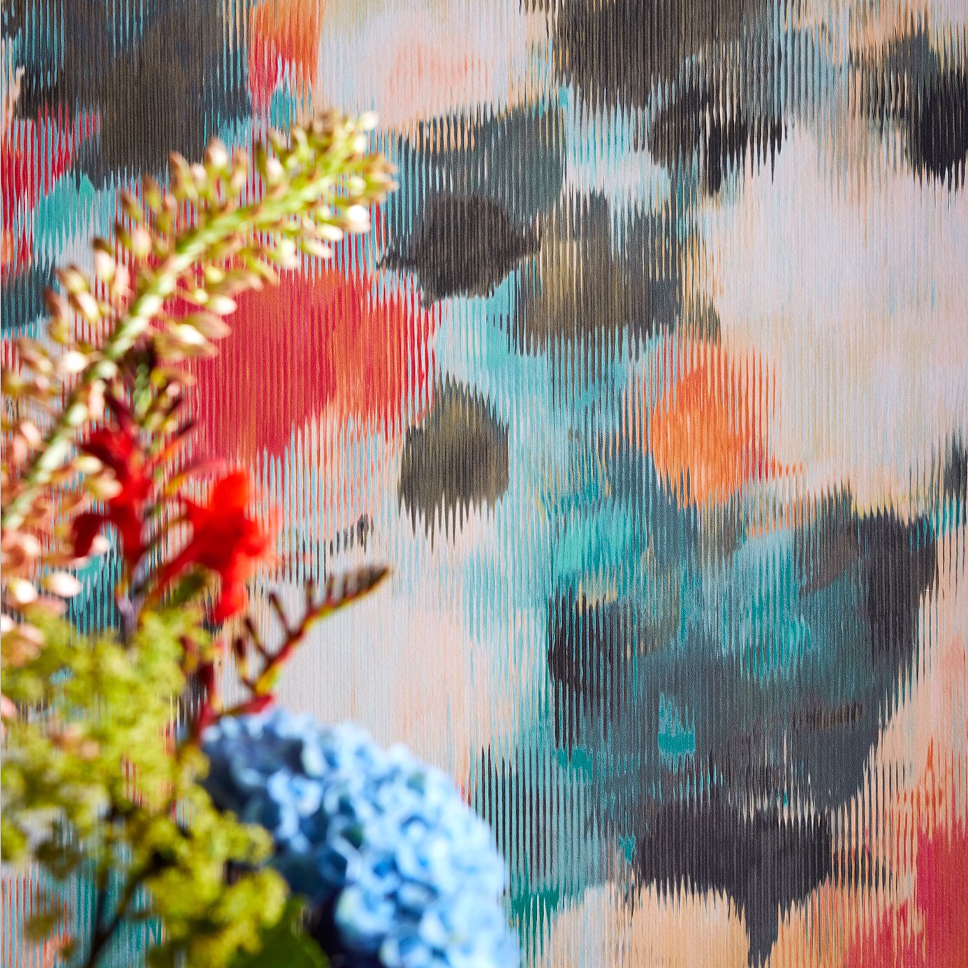 Exuberance Fuchsia / Ultramarine Wallpaper by HAR