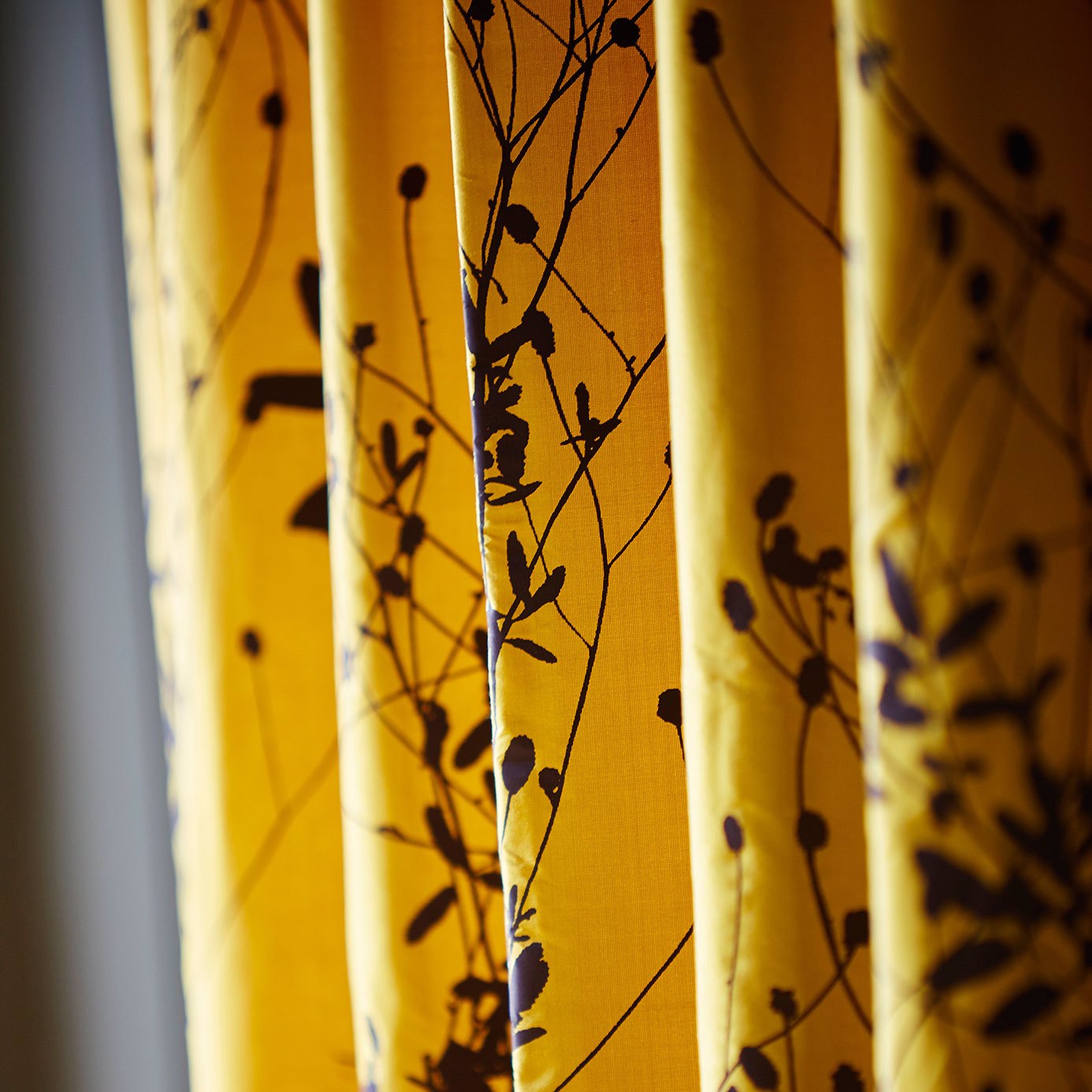 Burnet Sunflower / Amaranth Fabric by HAR