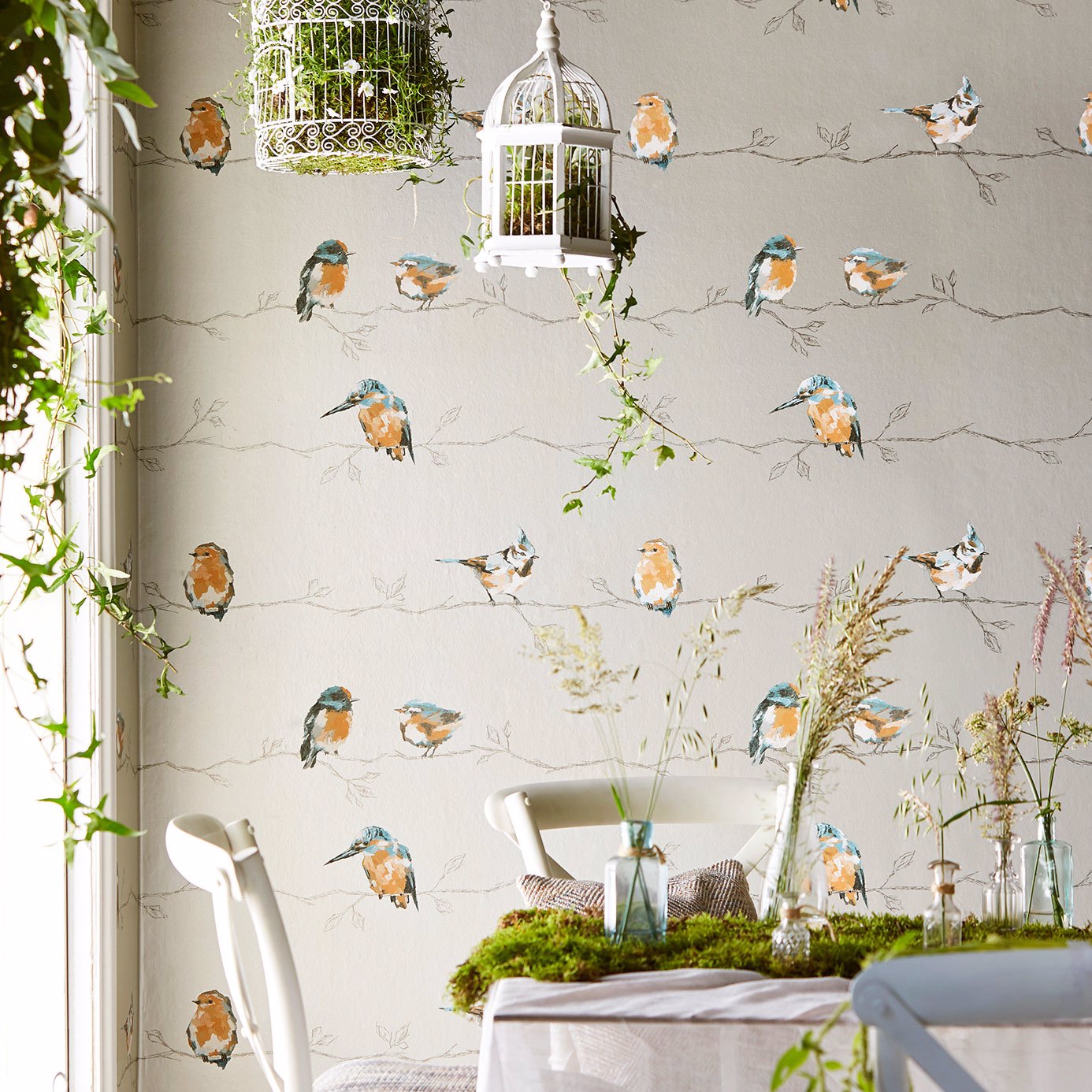 Persico Neutral/Chalk Wallpaper by HAR