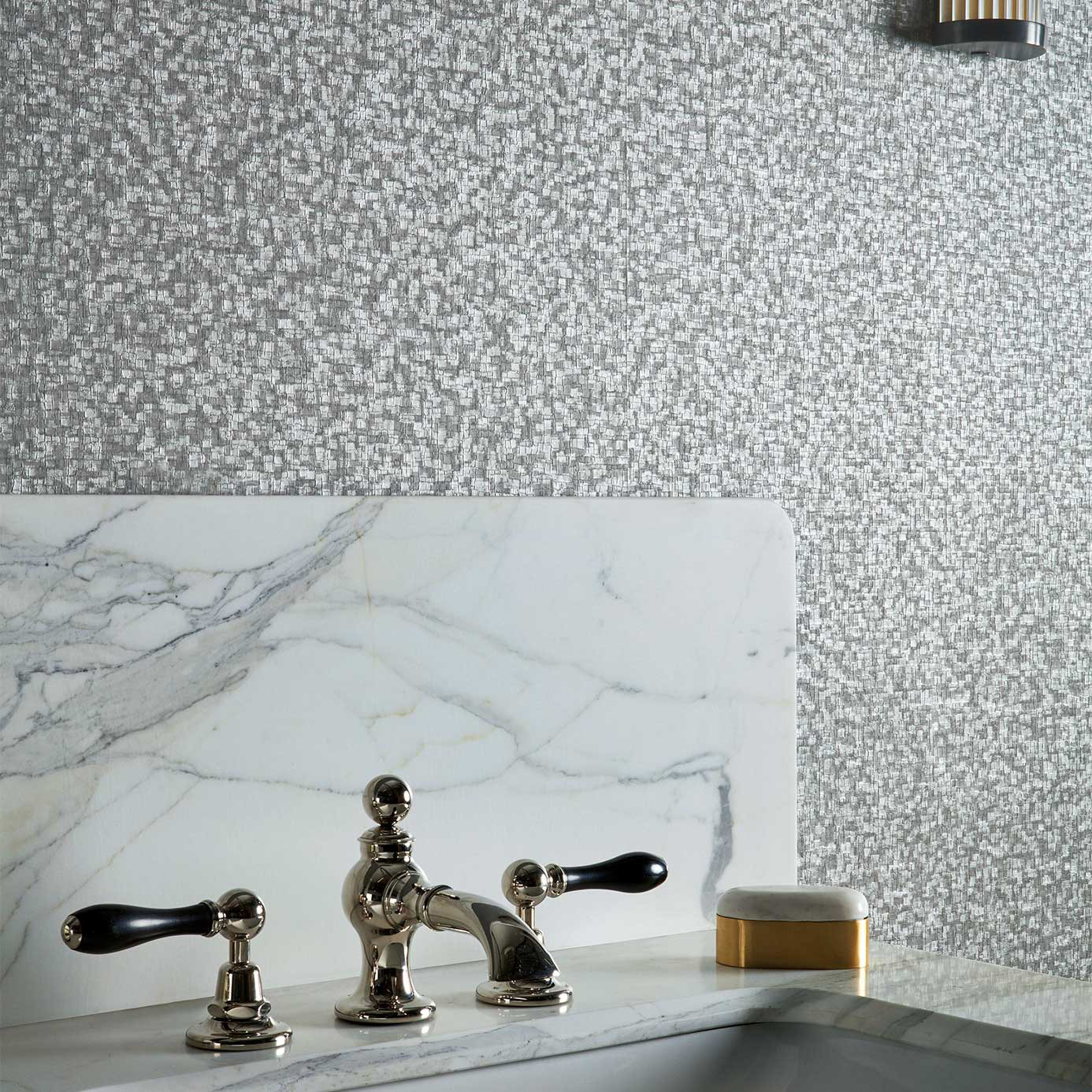 Mosaic Paris Grey Wallpaper by ZOF