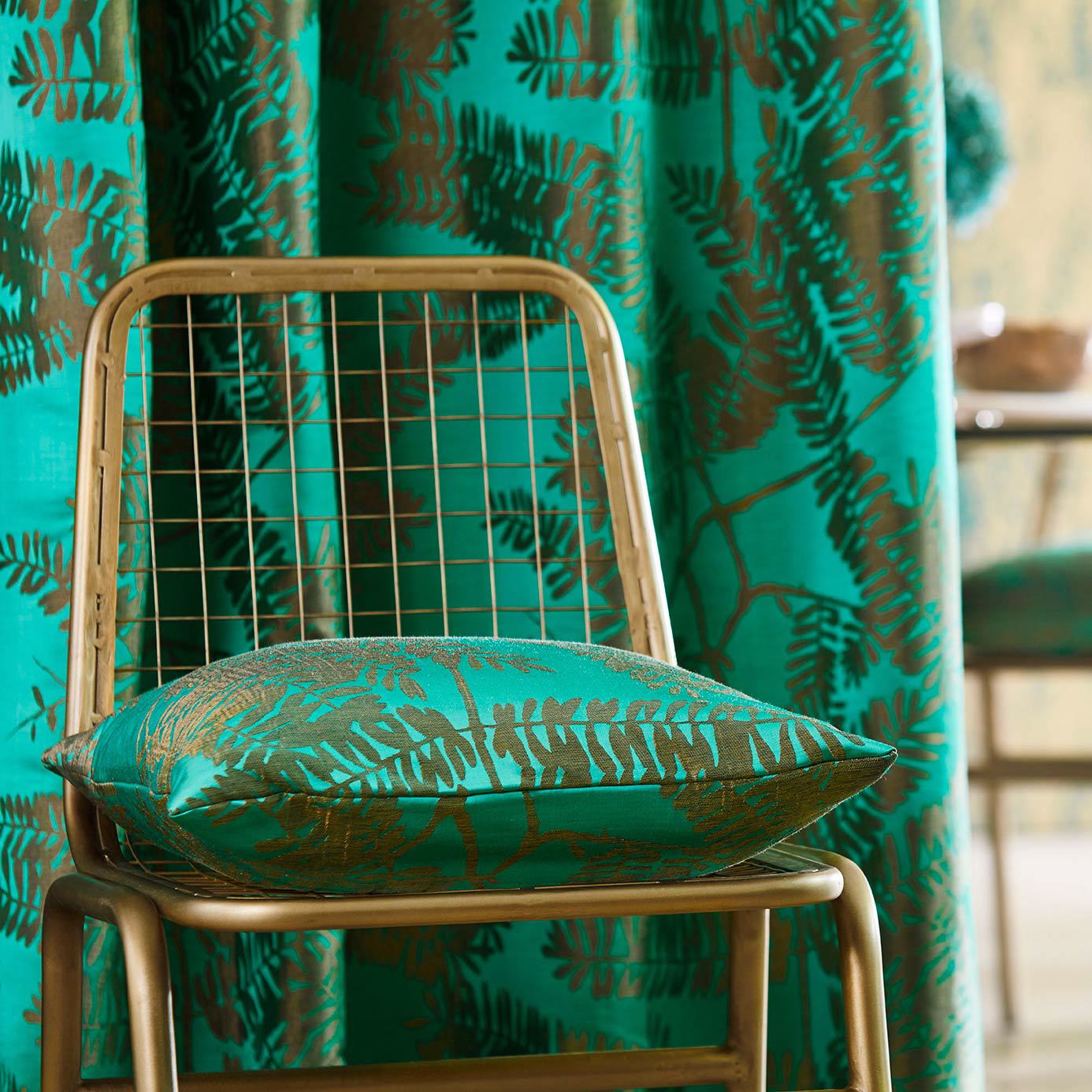 Extravagance Emerald Fabric by HAR