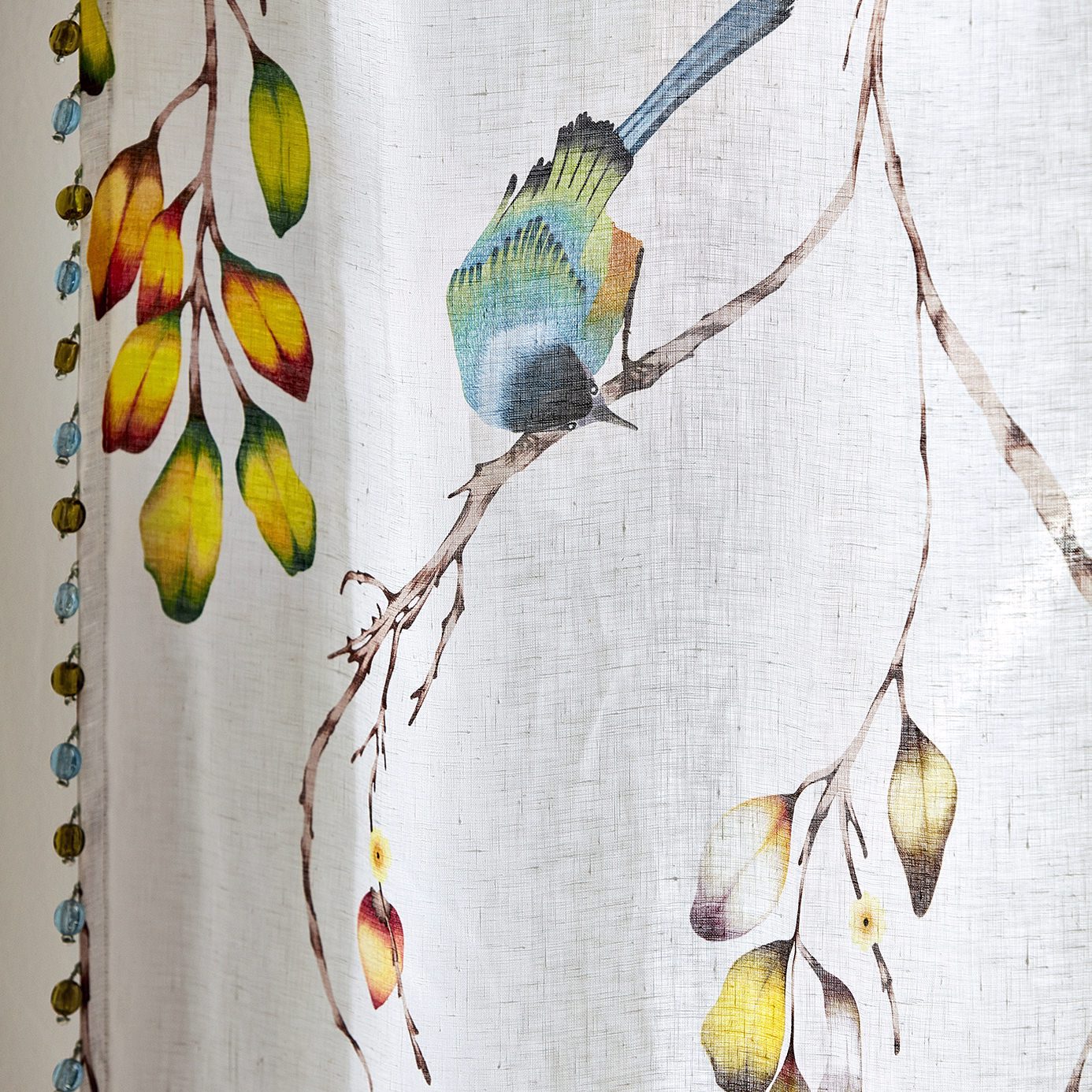Iyanu Voile Paprika/Kiwi Fabric by HAR