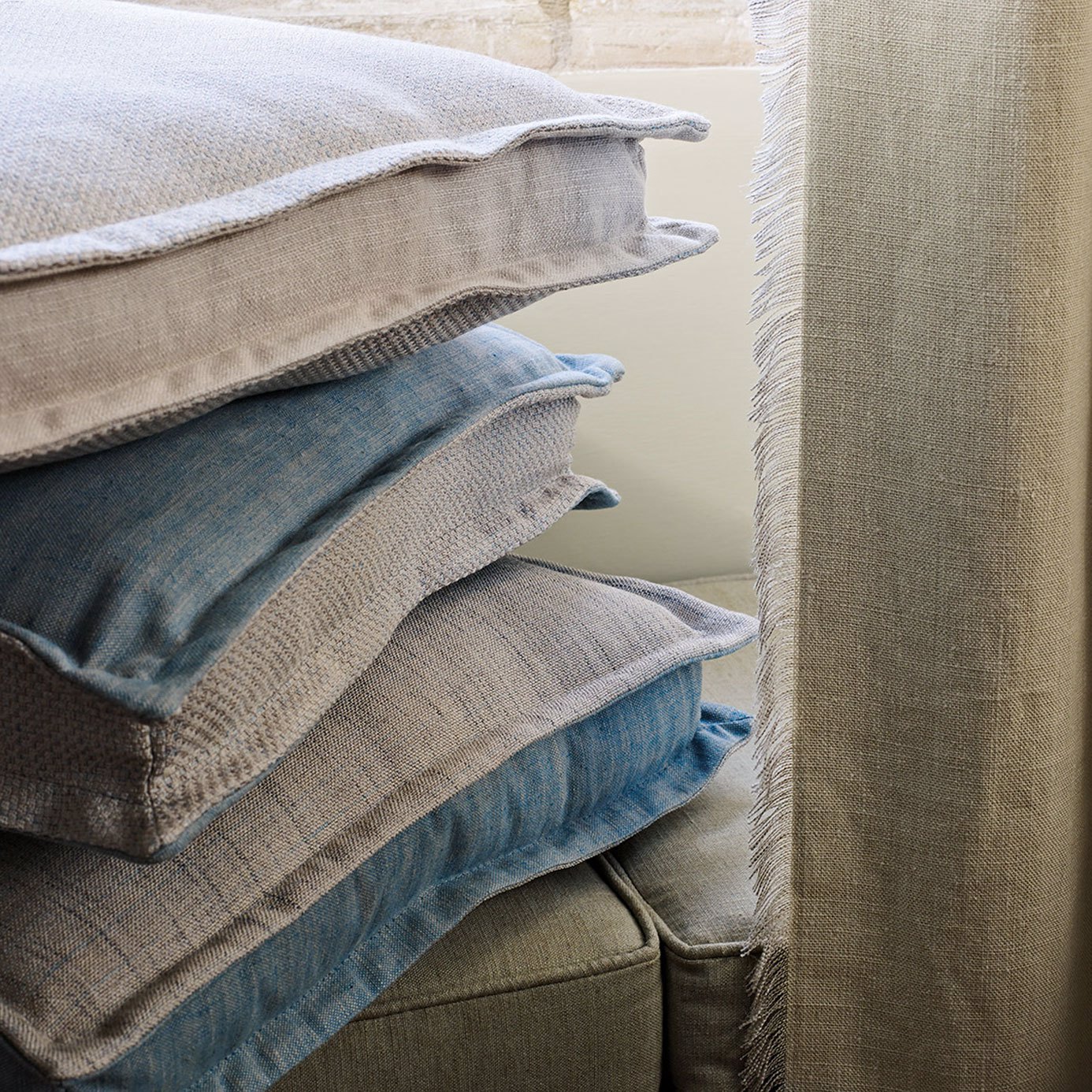Apley Antique Linen Fabric by SAN