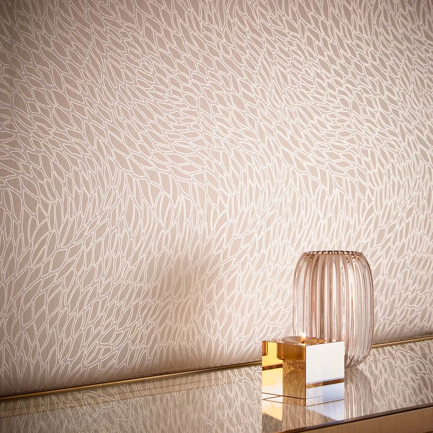 Corallino Ivory Wallpaper by CNC