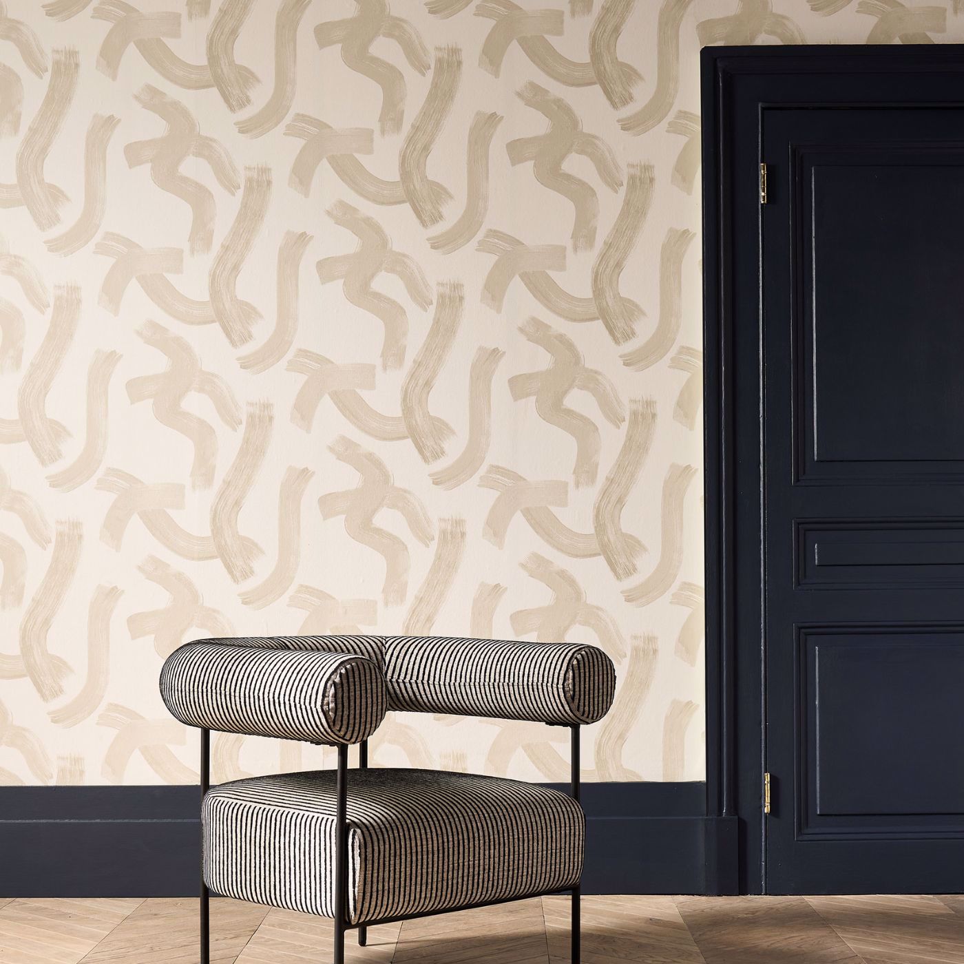 Malevich Linen Wallpaper by CNC