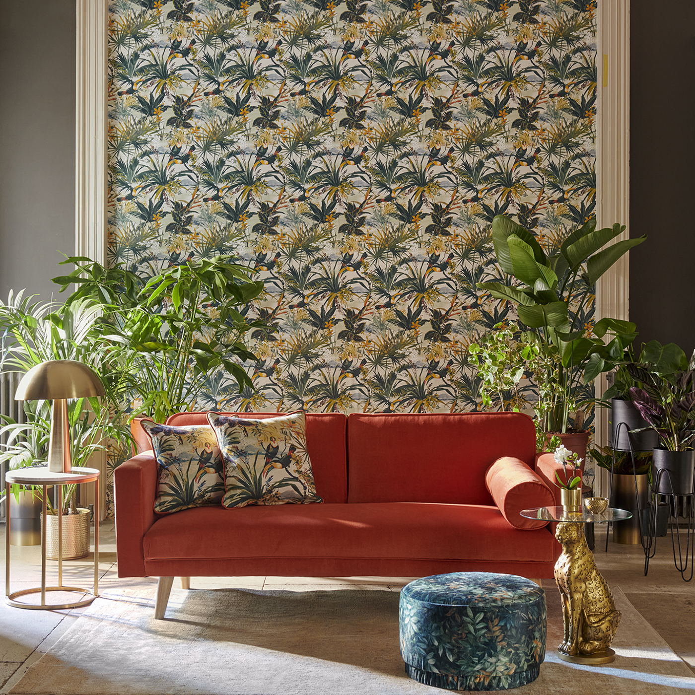 Toucan Antique Wallpaper by CNC