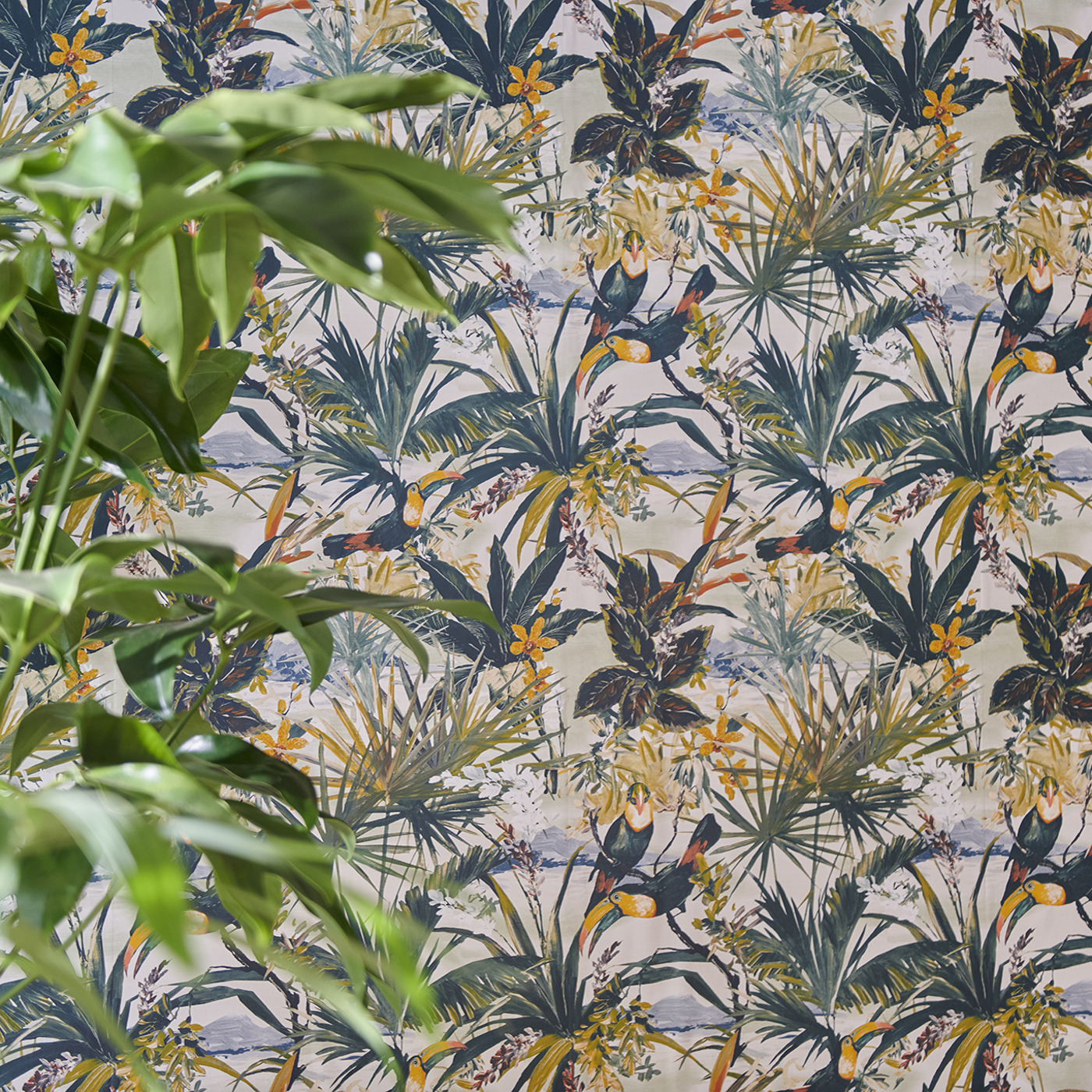 Toucan Antique Wallpaper by CNC