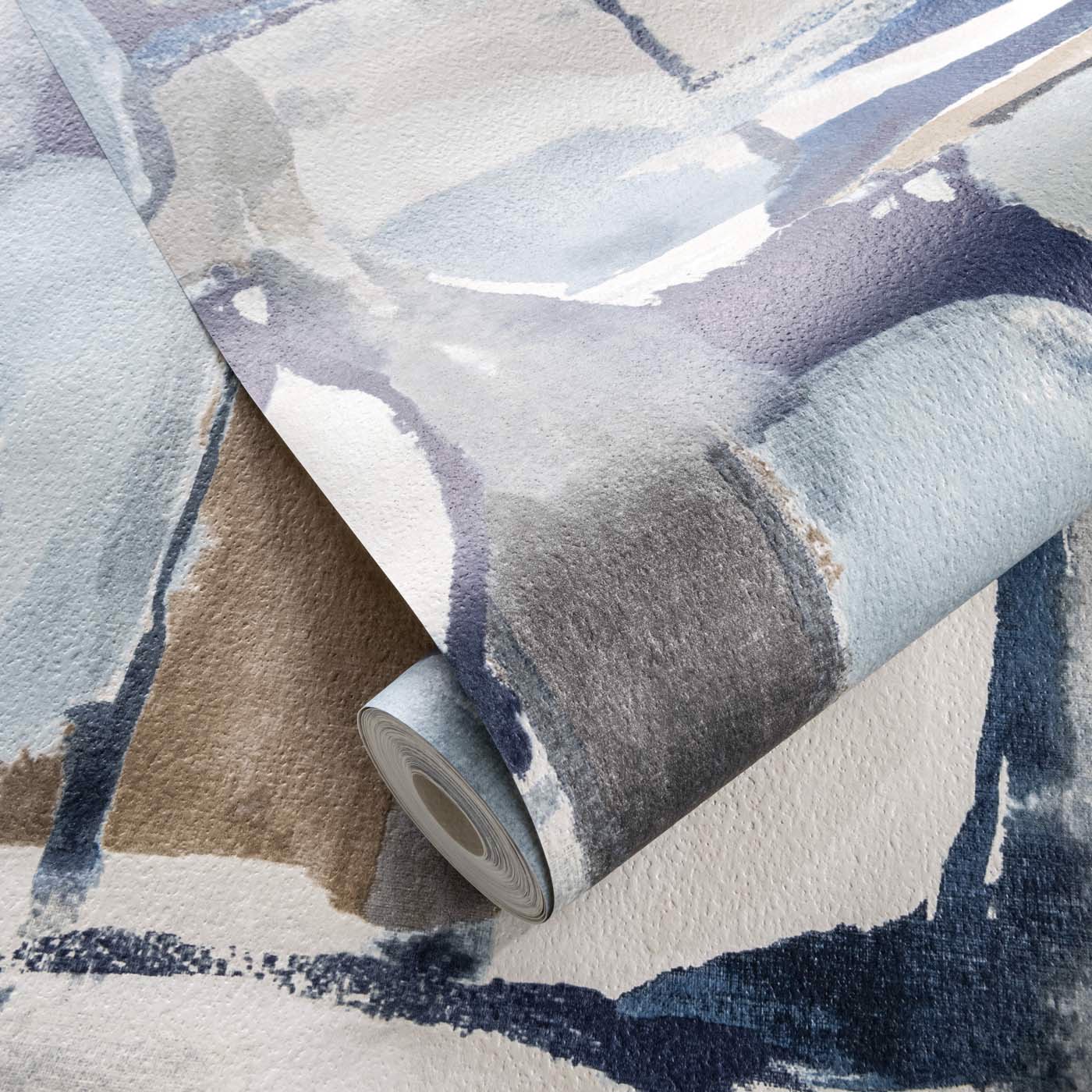 Figura Denim/Linen Wallpaper by CNC