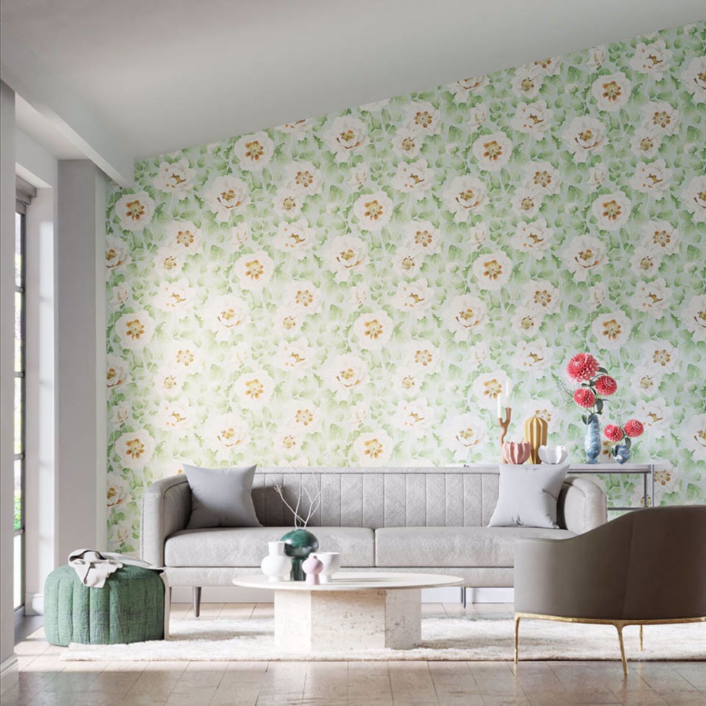 Florent Seaglass/Clover/Rosehip Wallpaper by HAR
