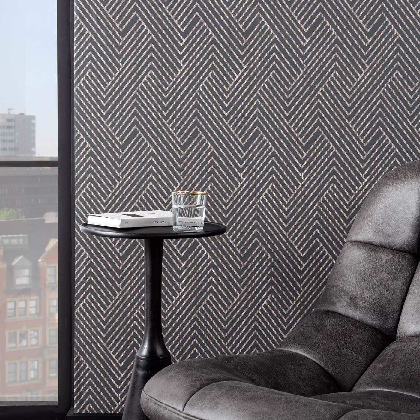 Grassetto Charcoal Wallpaper by CNC
