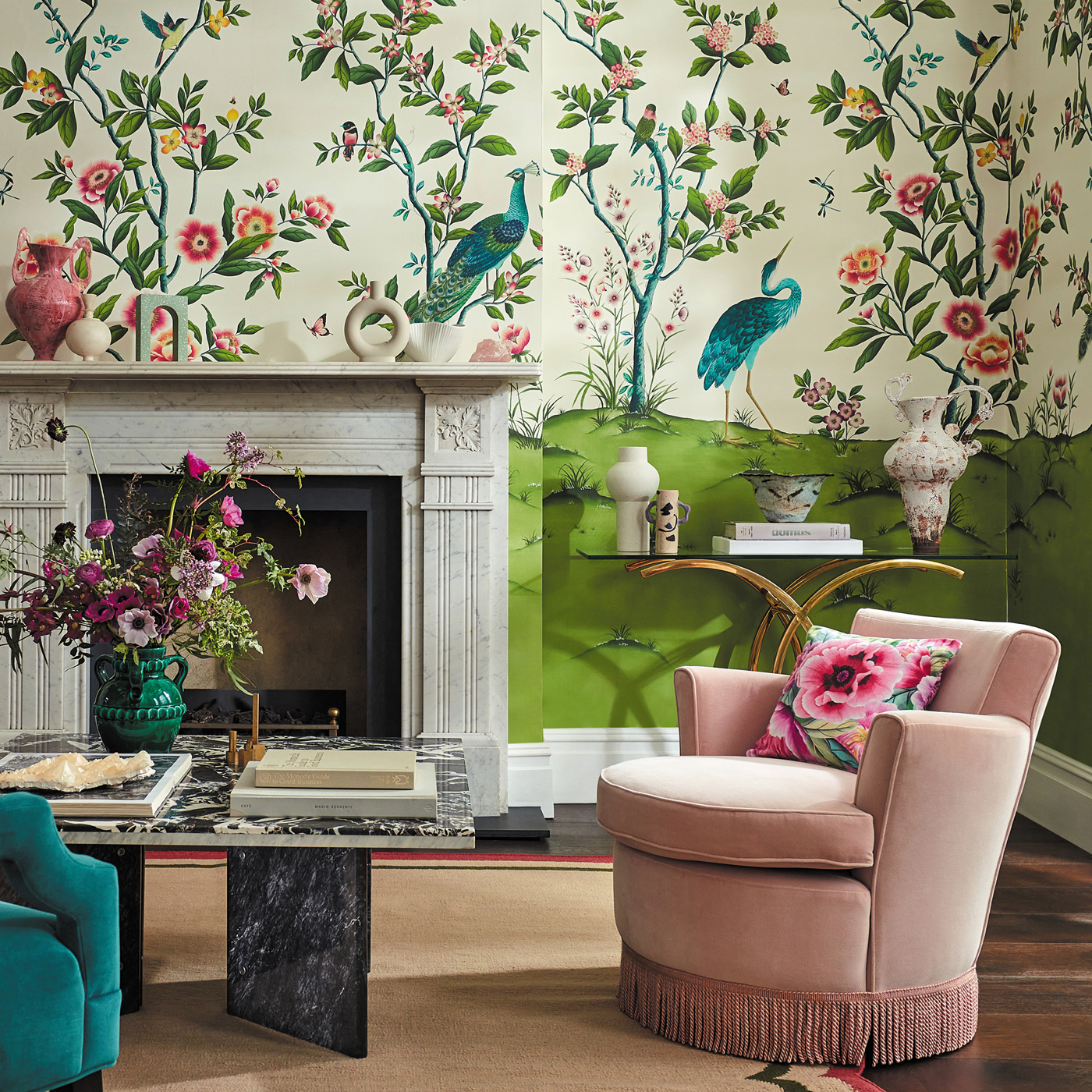 Florence Fig Blossom/Apple/Peony Wallpaper by HAR