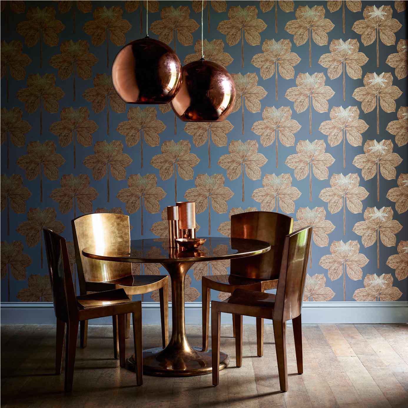 Lovers Knot Russet Wallpaper by HAR