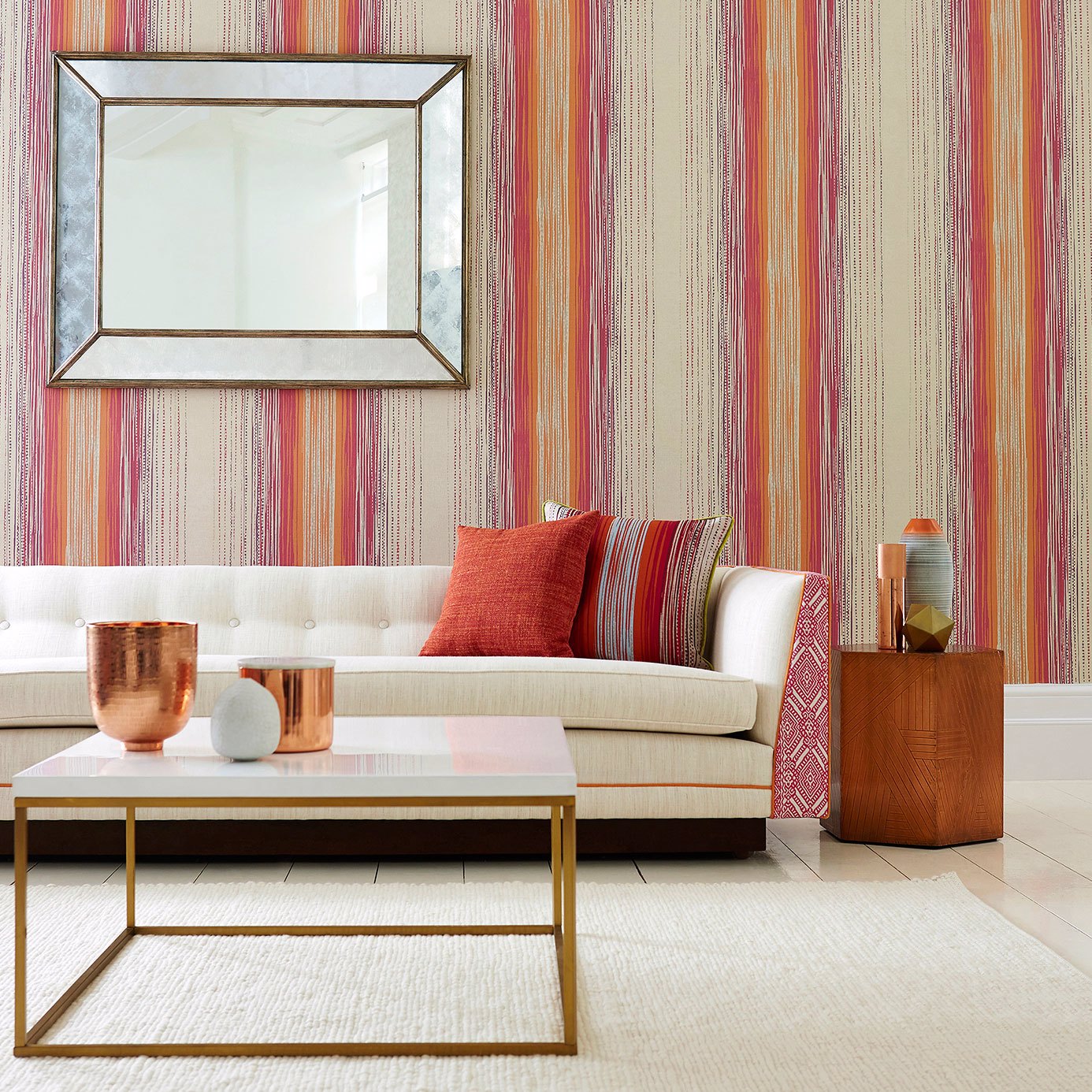 Tilapa Seagrass/Ochre Wallpaper by HAR