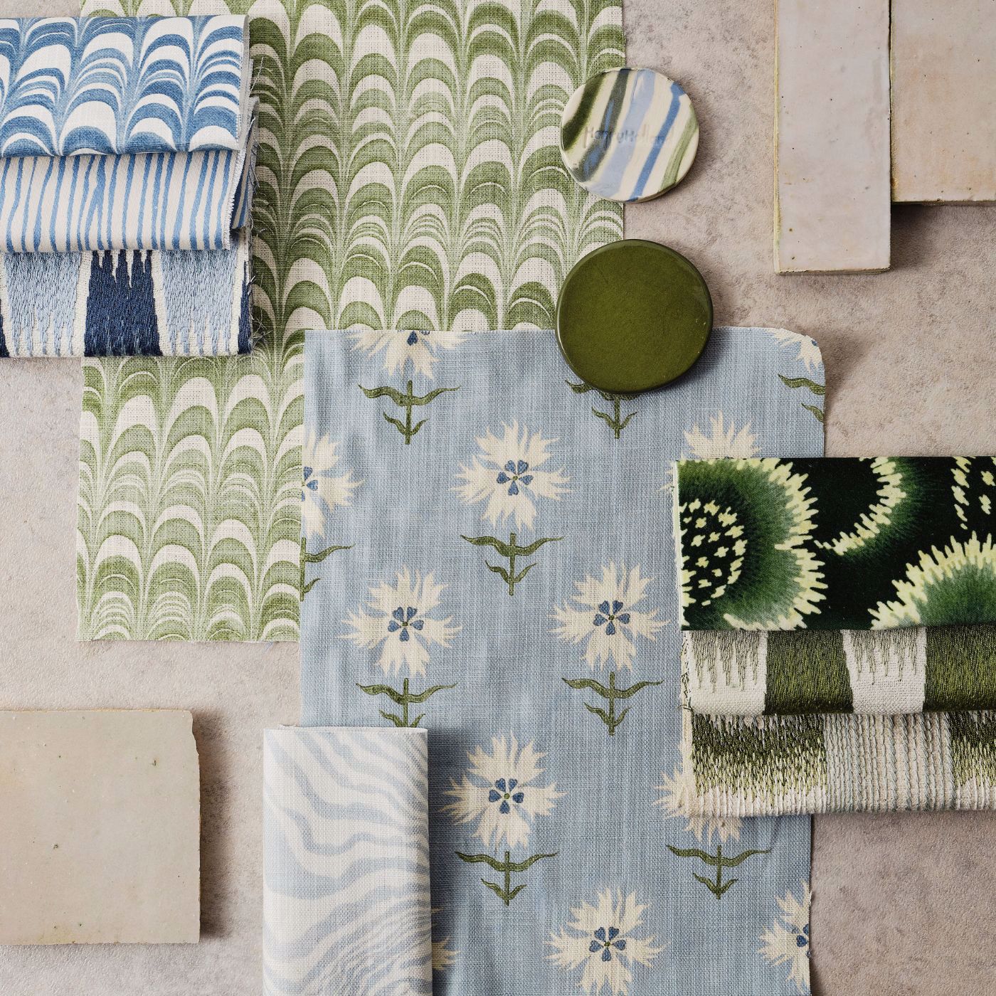 Southborough Matcha Fabric by HAR