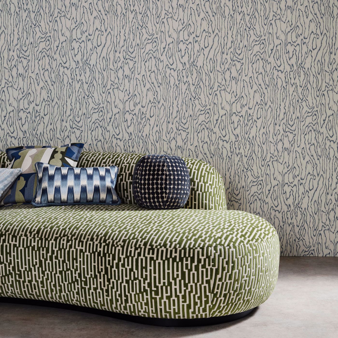 Edenfield Wide Width Neptune Green Wallpaper by HAR