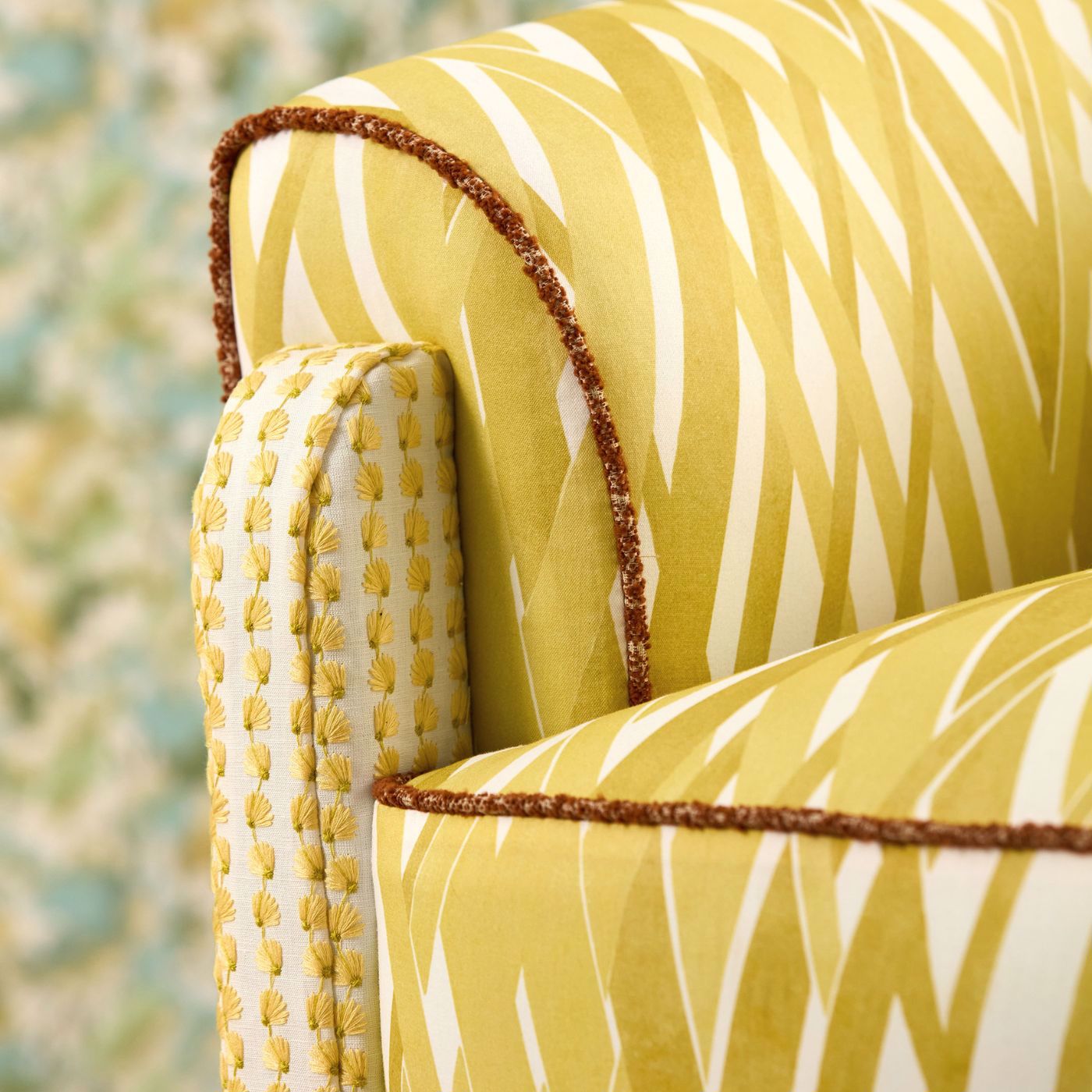 Silene Honey/First Light/Ochre Fabric by HAR