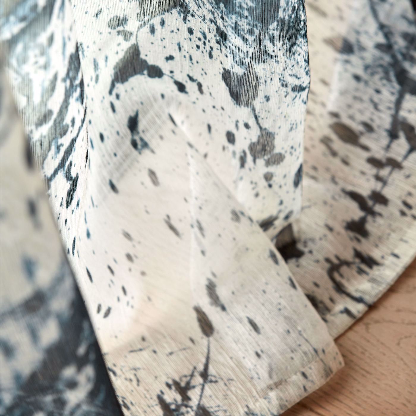 Enigmatic Sheer Japanese Ink Fabric by HAR