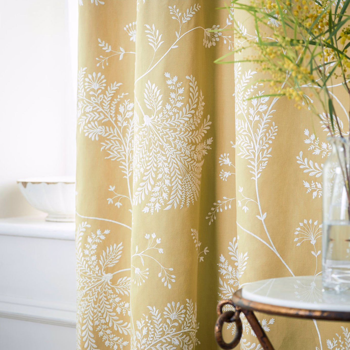 Mapperton Dove Fabric by SAN