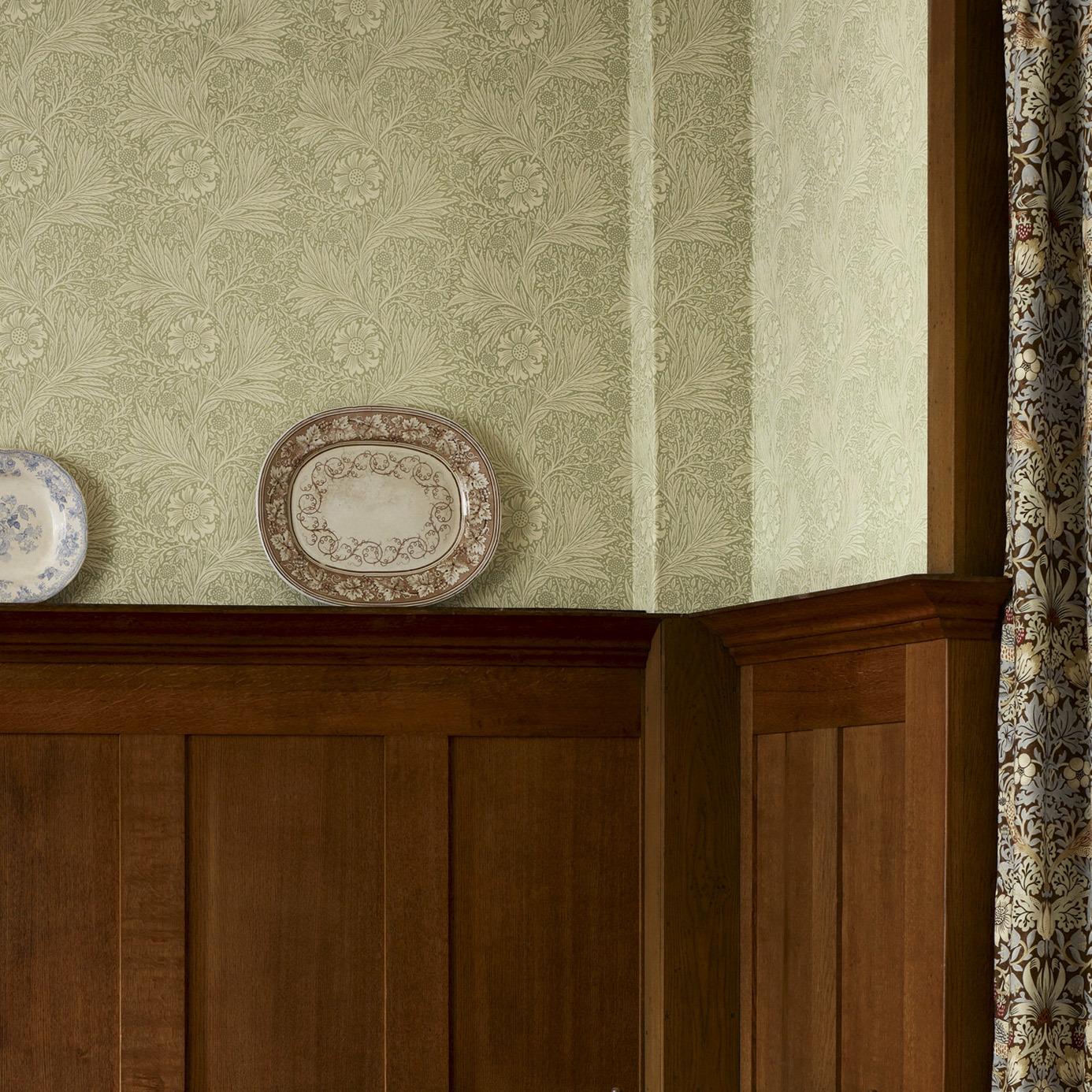 Marigold Wedgwood Wallpaper by MOR