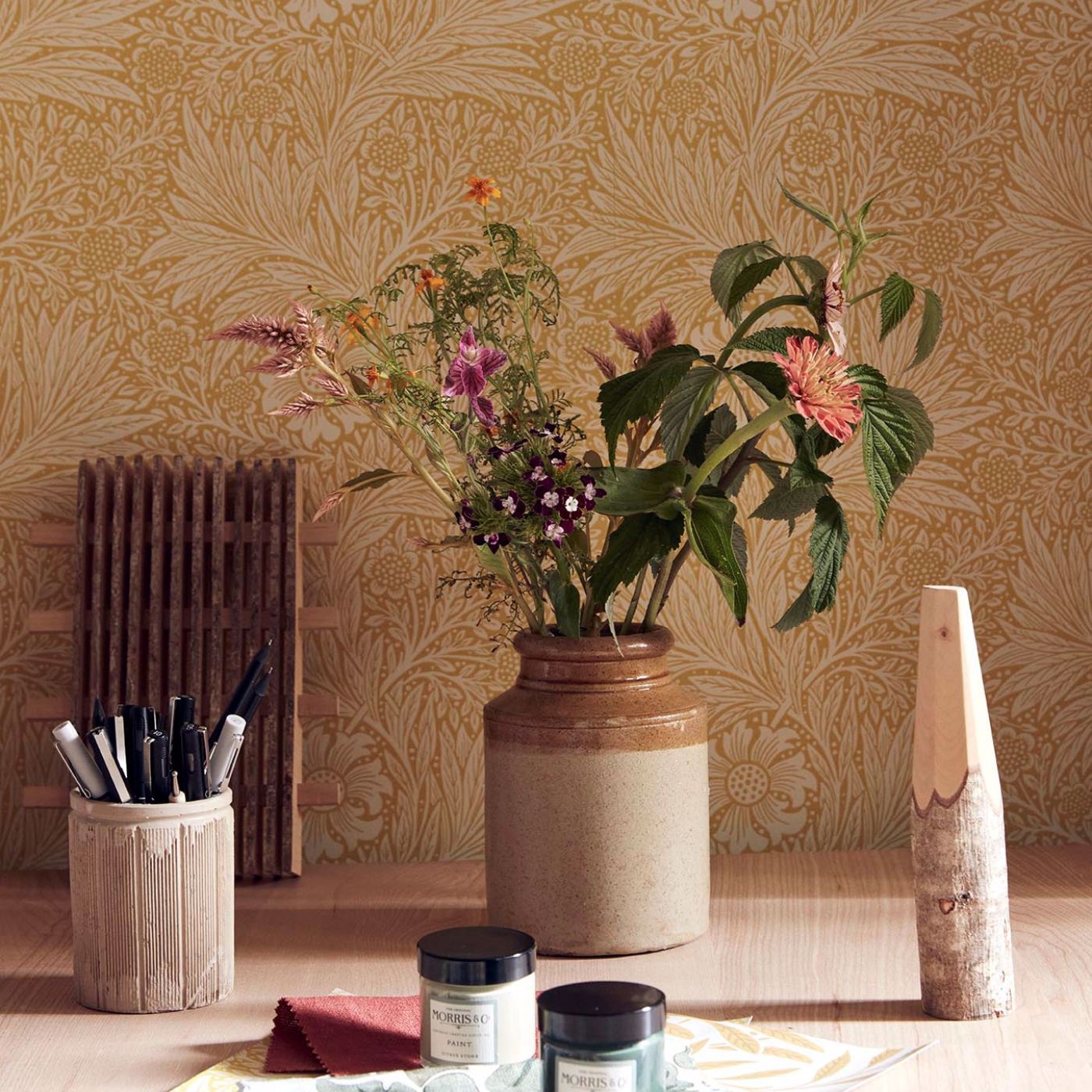 Marigold Yellow Wallpaper by MOR