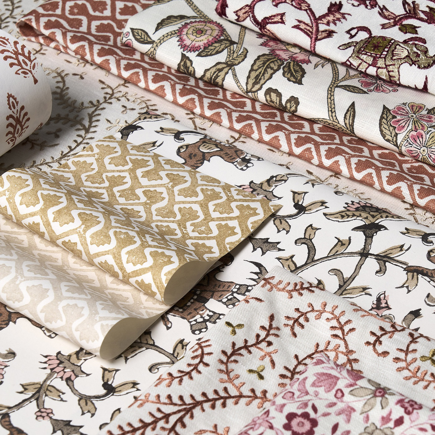 Gamthi Blush Fabric by CNC