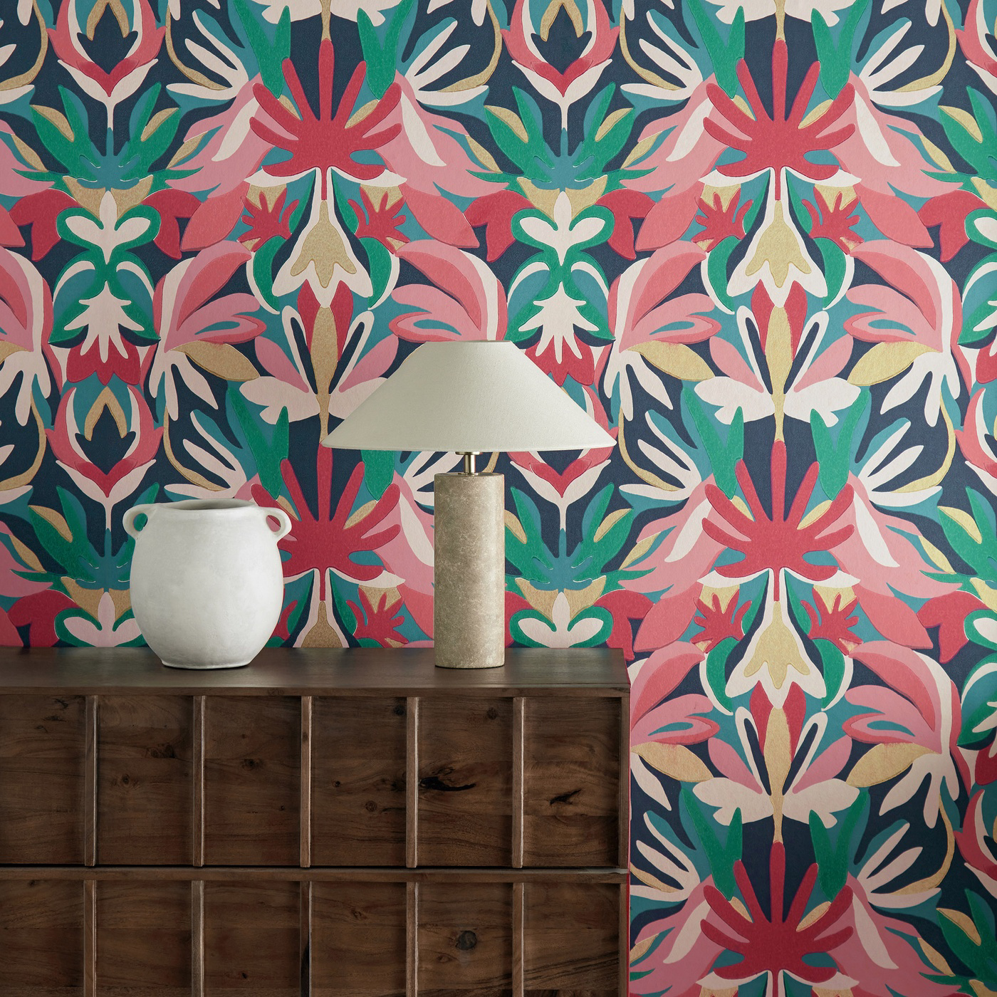 Melora Brazilian Rosewood/Ink Wallpaper by HAR