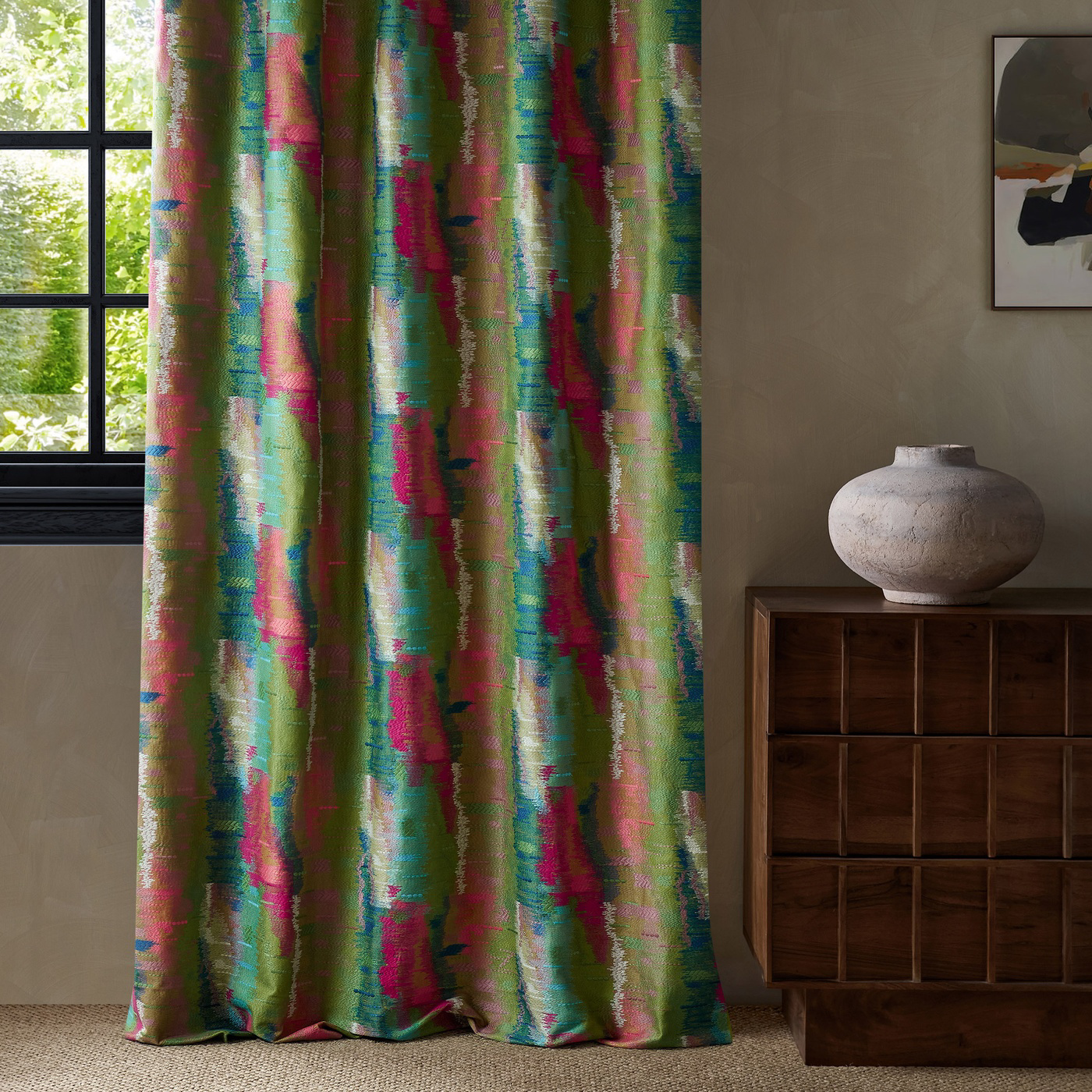 Wilderness Peridot/Emerald/Ruby Fabric by HAR
