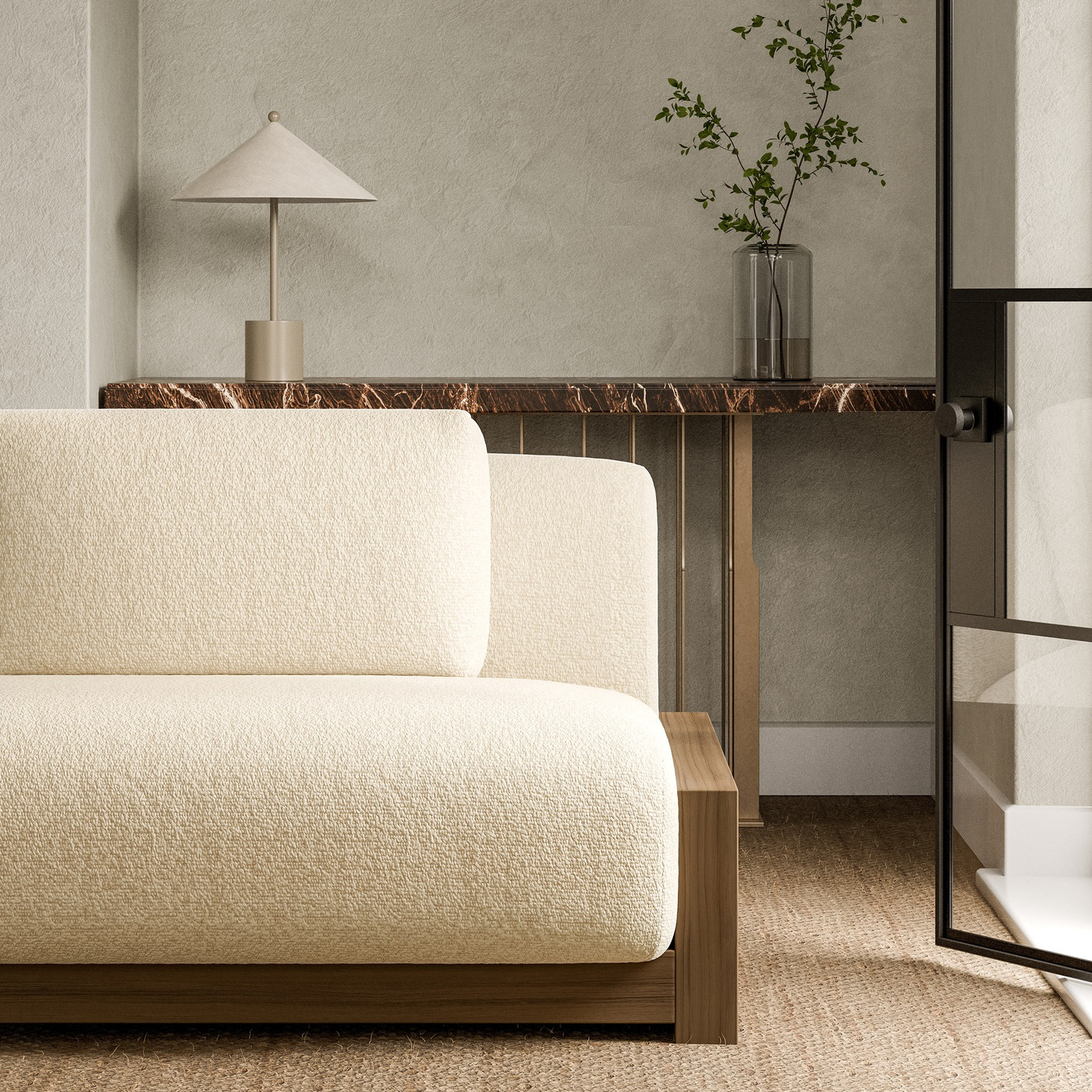 Islay Chalk Fabric by HAR