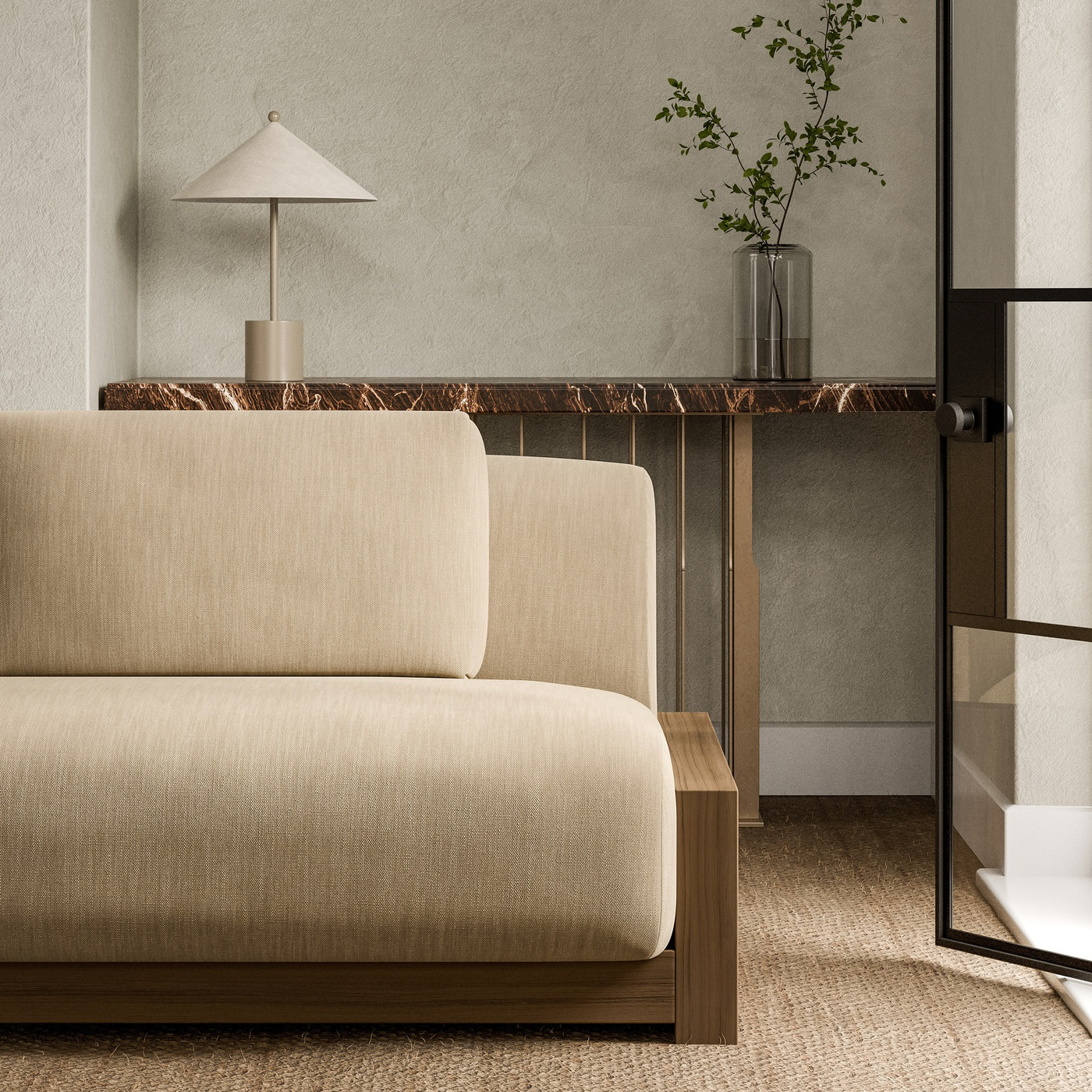 Mineral Champagne Fabric by HAR