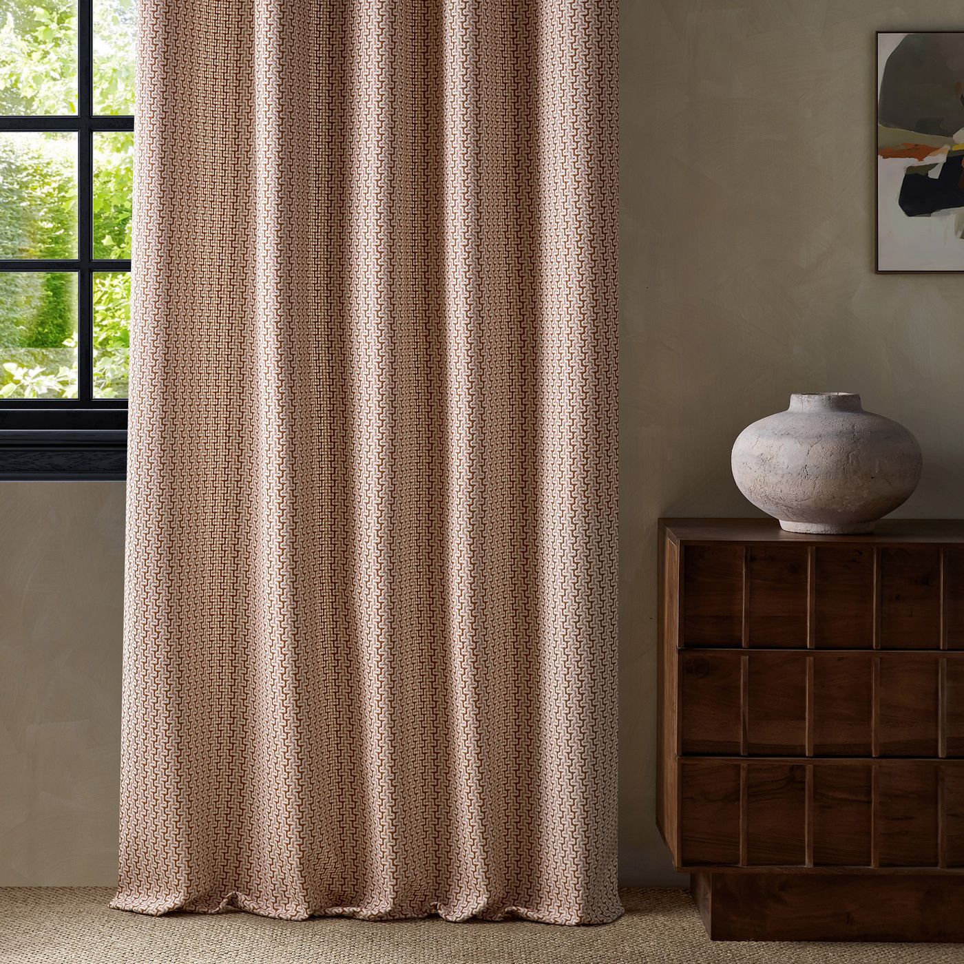 Sashiko Blush/Sunset Fabric by HAR