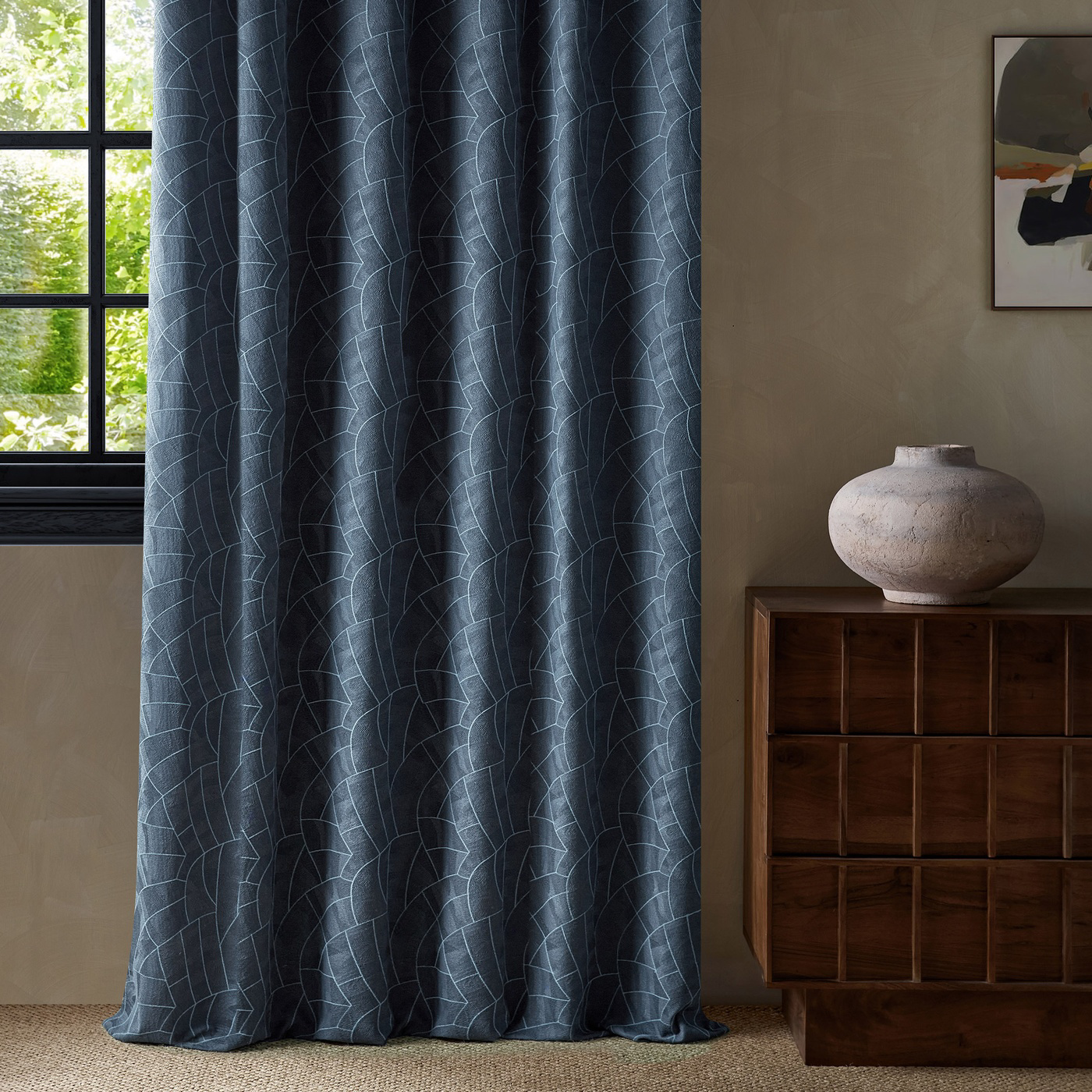 Avri Indigo/Sky Fabric by HAR