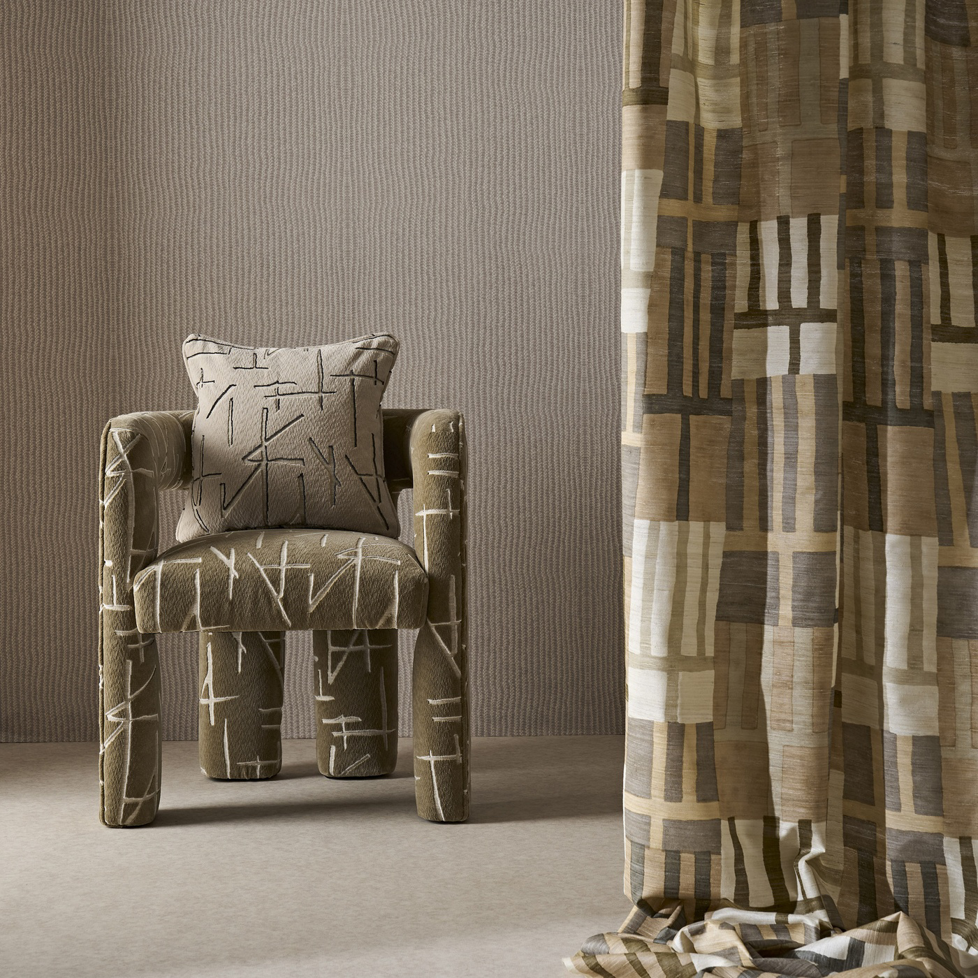 Monolith Sapphire/Limeston Fabric by HAR