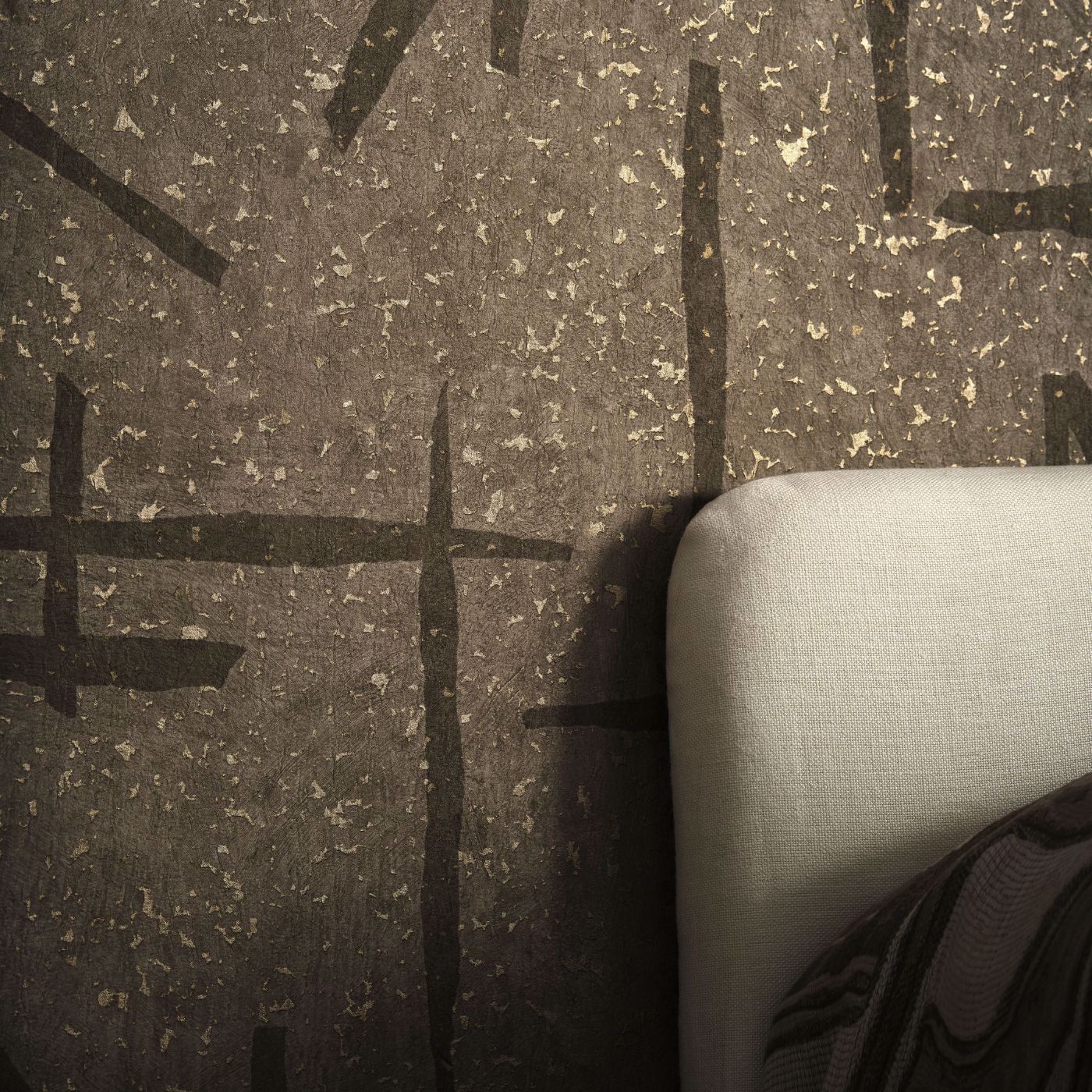 Dolmens Onyx/Limestone Wallpaper by HAR