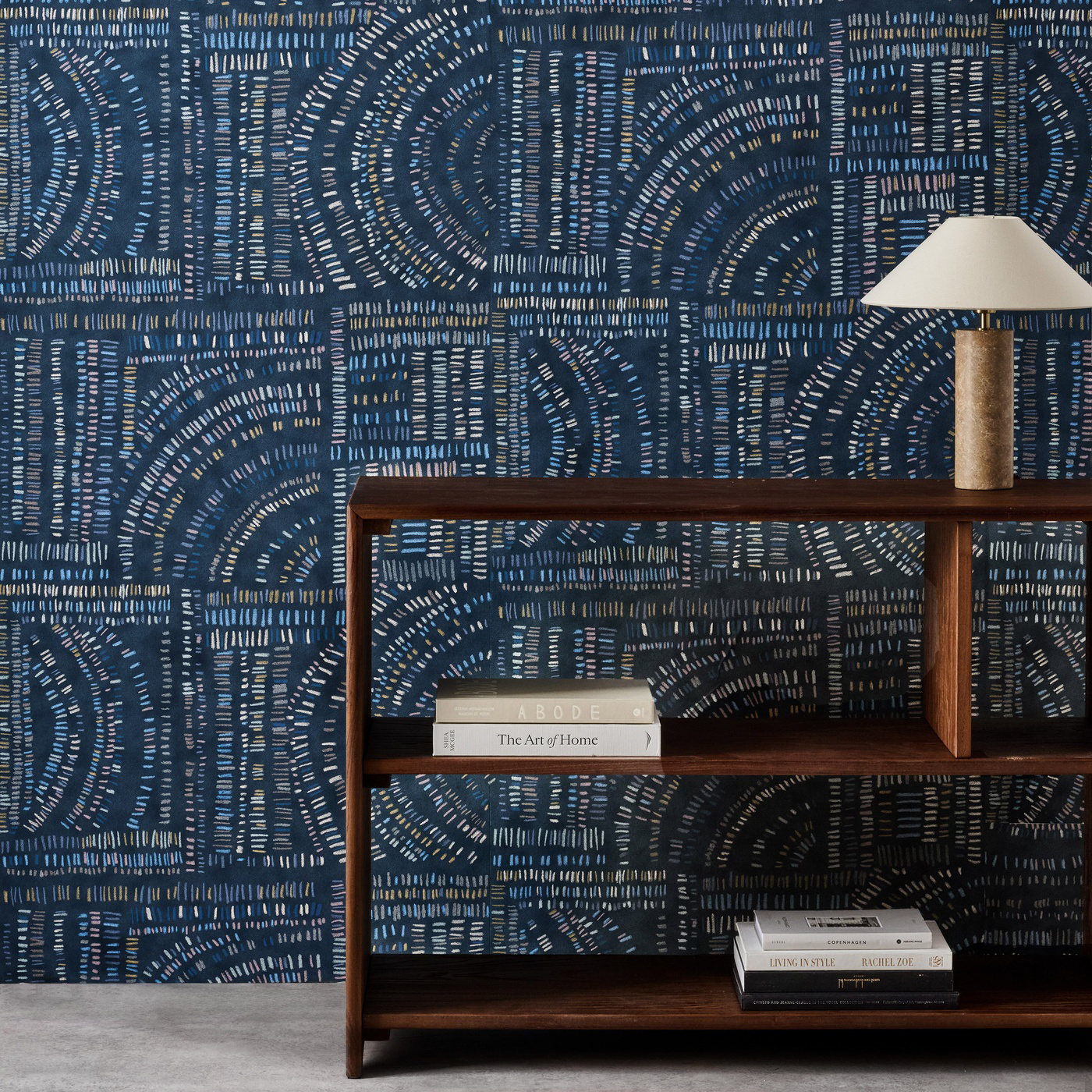 Frescoes Sapphire/Kyanite/Quartz Wallpaper by HAR