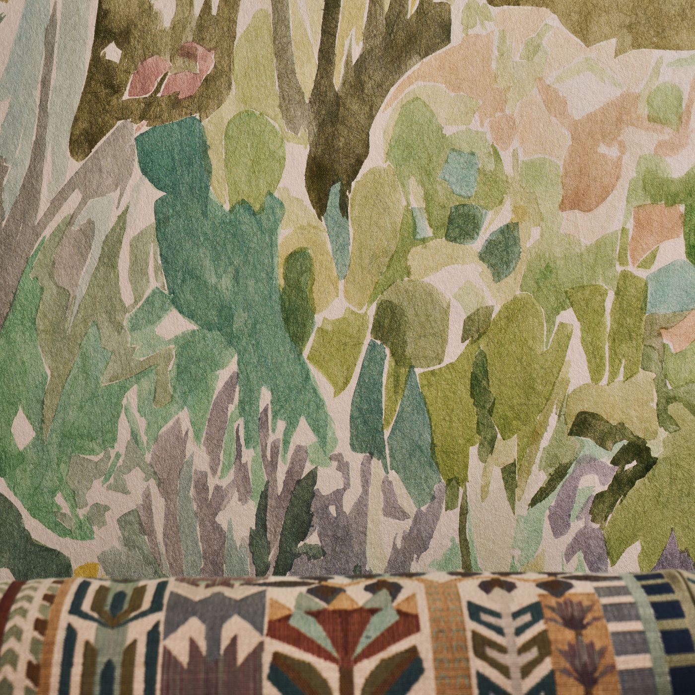 Saltillo Grounded/Succulent/Haze Wallpaper by HAR