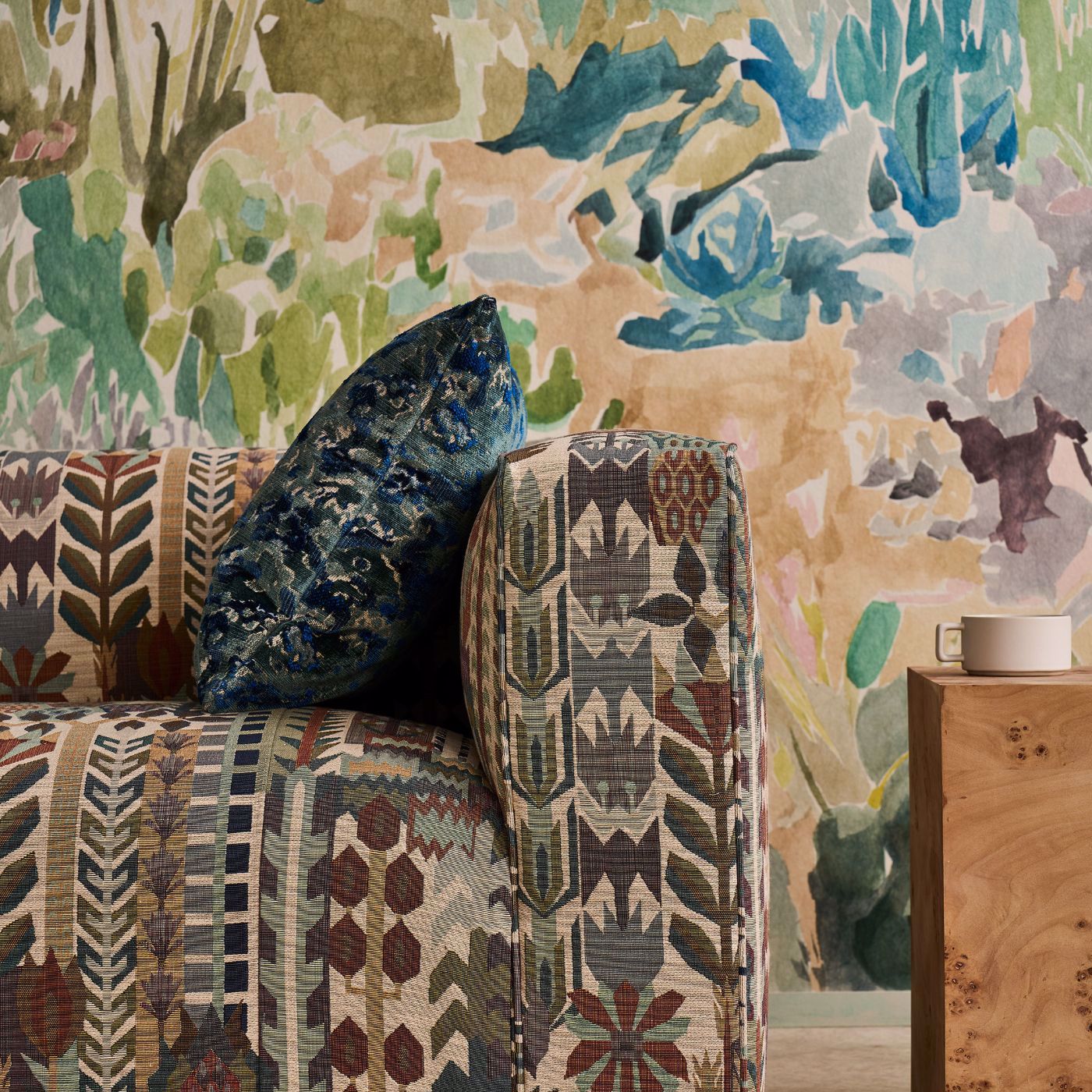 Derain Adriatic/Ink Fabric by HAR