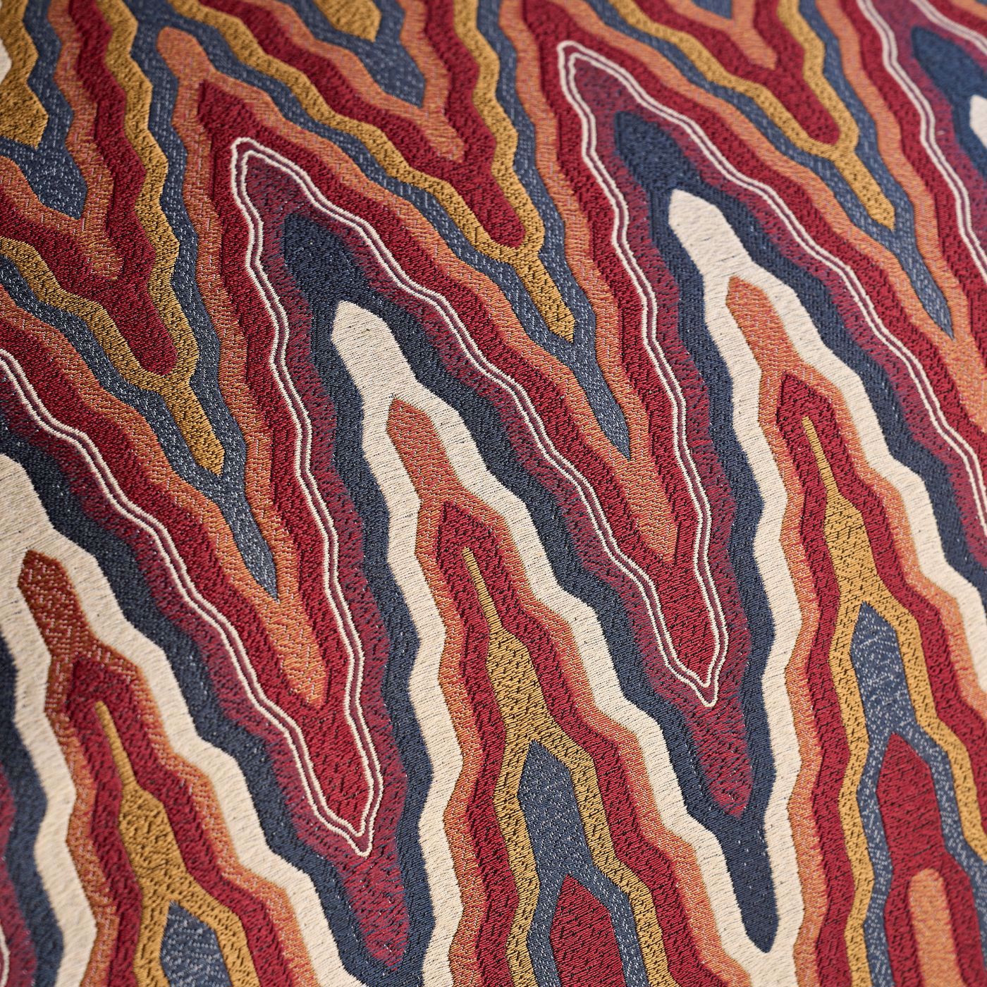 Elota Indigo/Maroon Fabric by HAR